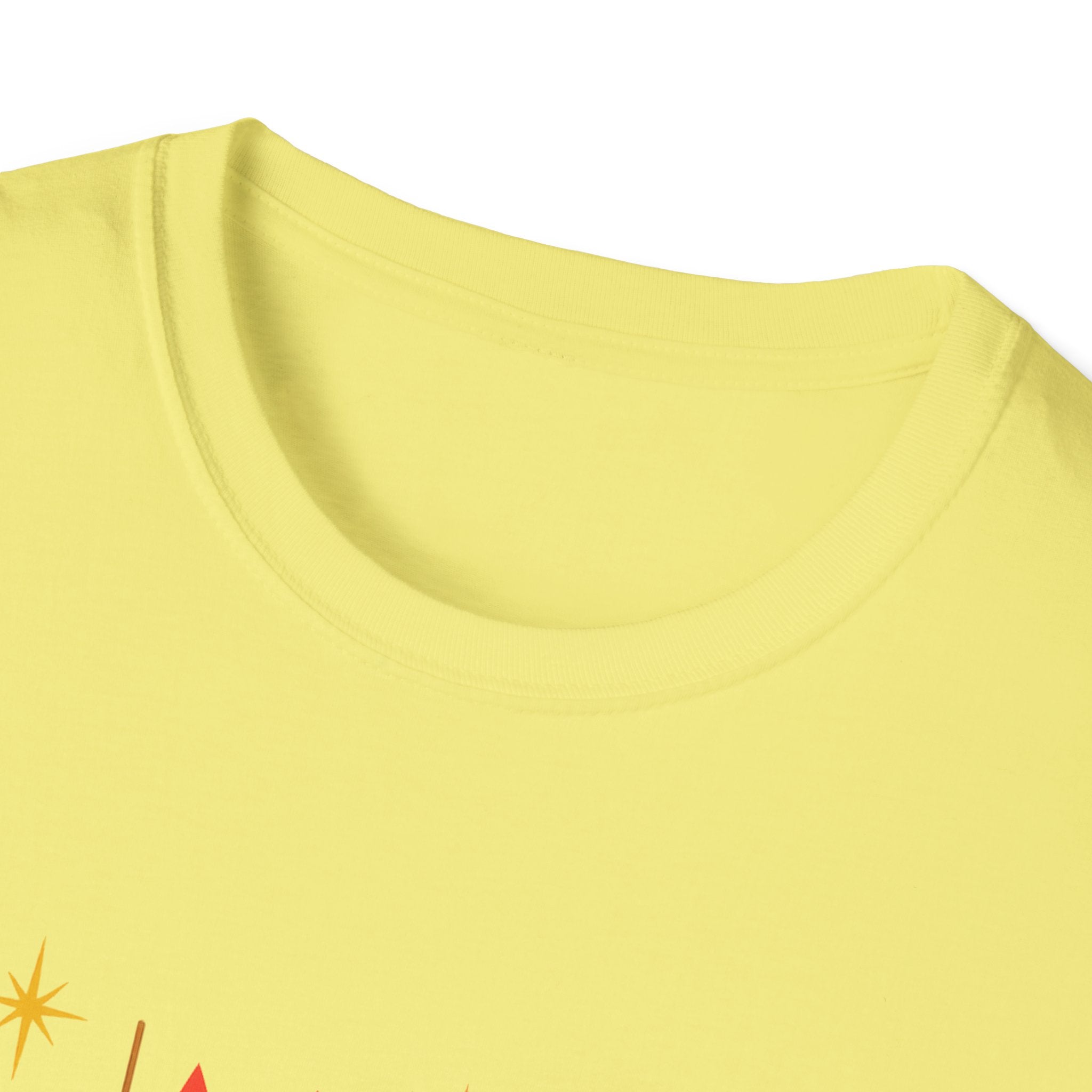 Retro Mid-Century Cats T-Shirt | Colorful Stylized Cat Illustration