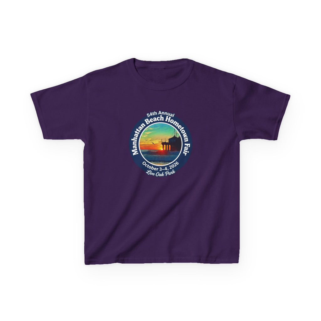 Kids Tee — Manhattan Beach Hometown Fair 2026 Sunset Logo