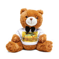 Beach Bum Burts Redondo Beach Teddy bear with t-shirt Plush bear | Brown stuffed animal with bow tie