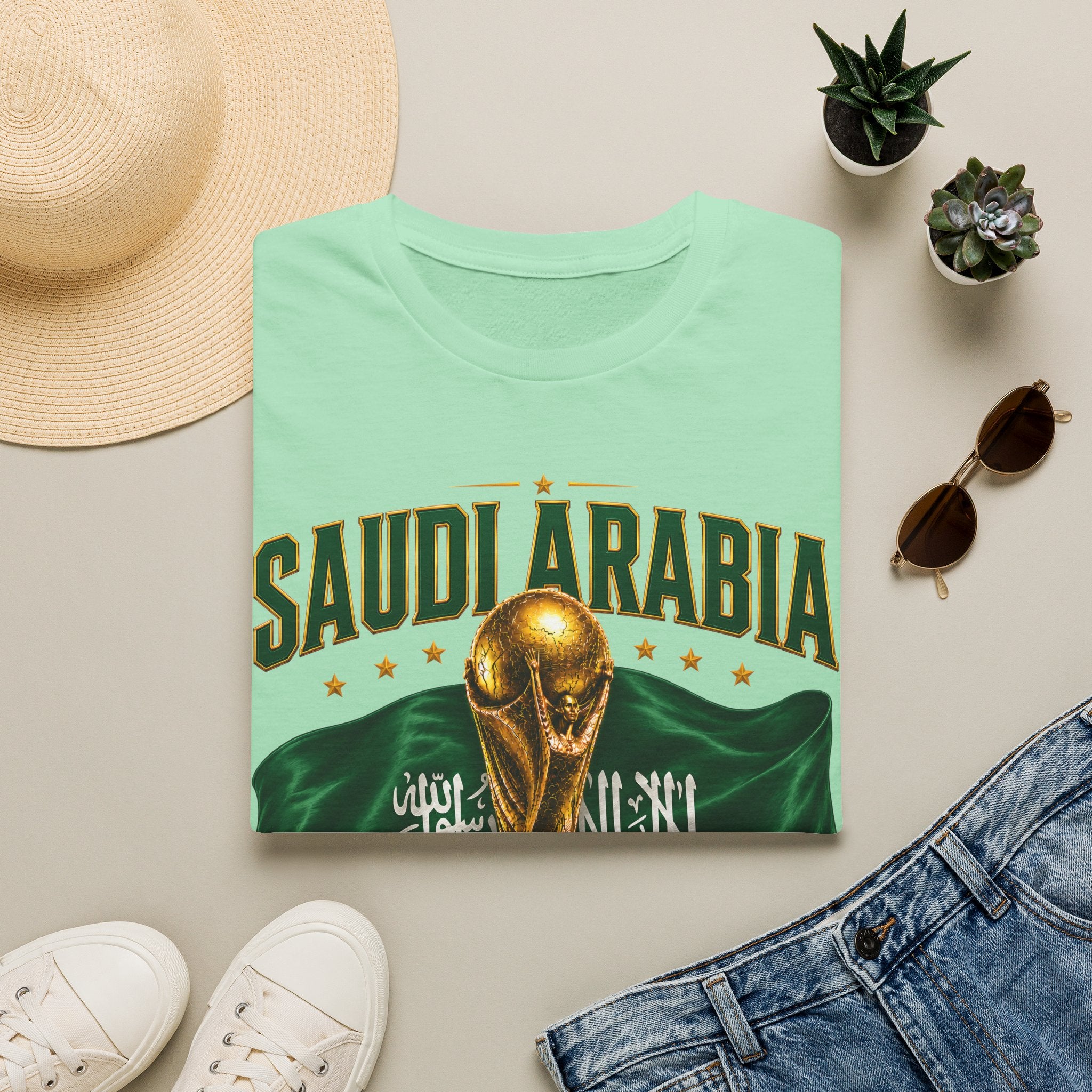 Saudi Arabia 2026 World Cup T-Shirt – Soccer Champion Trophy Design