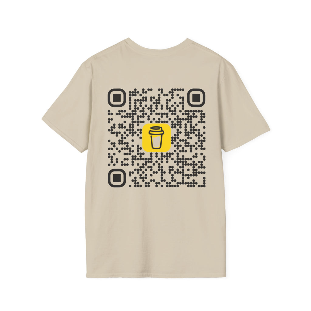 QR Code Coffee Tee — Scan-to-Order Coffee Shop T-Shirt