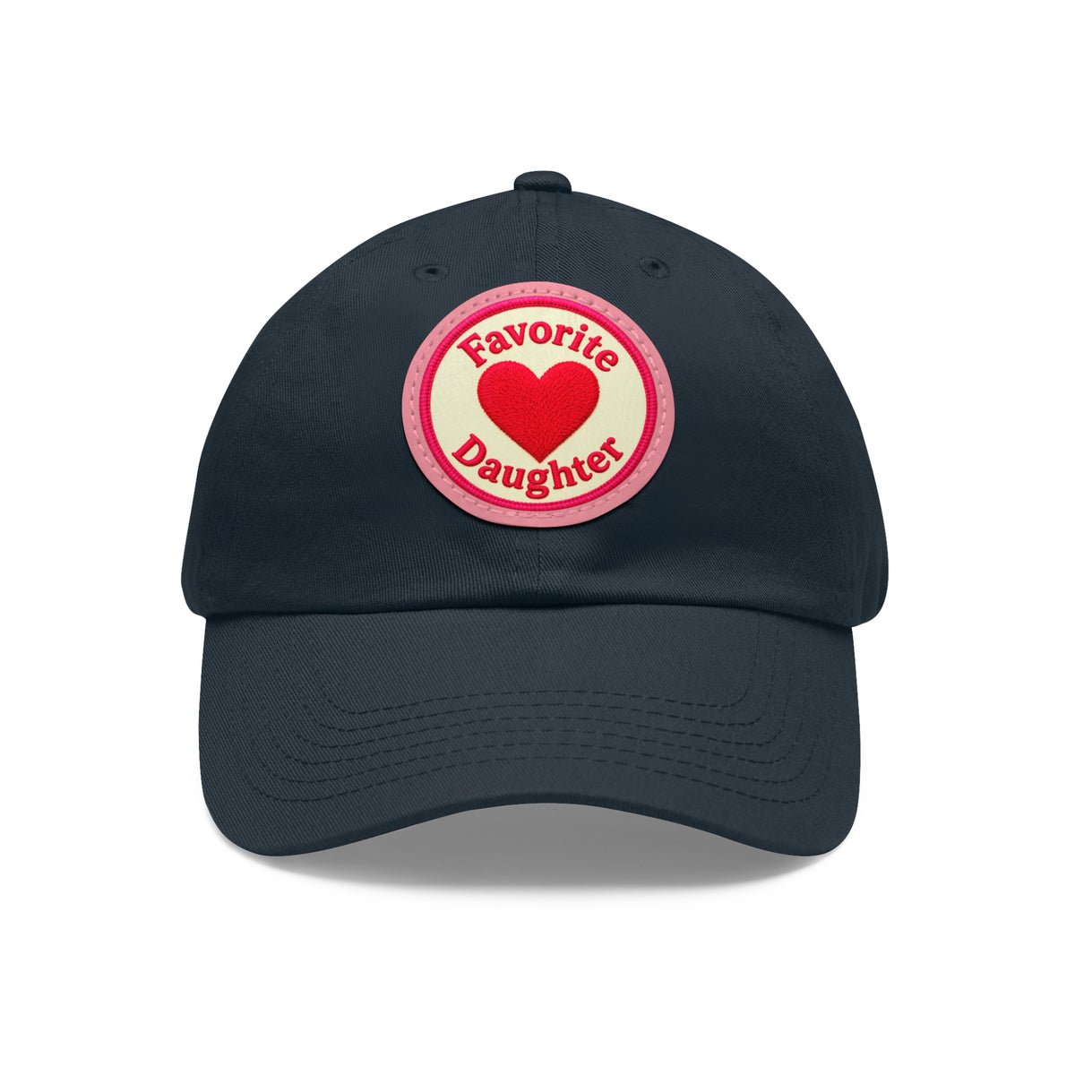Mom and Daughter Hat — "Favorite Daughter" Leather Patch Cap