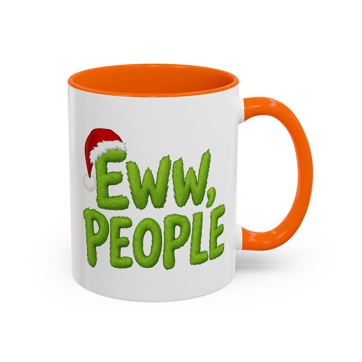 Eww People mug | Accent coffee mug, holiday Santa hat design
