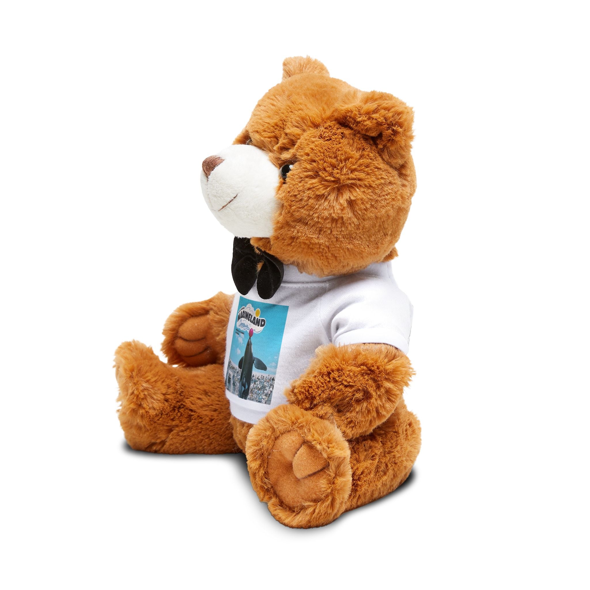 Marineland of the Pacific RPV Teddy Bear | Plush Toy with Printed T-Shirt