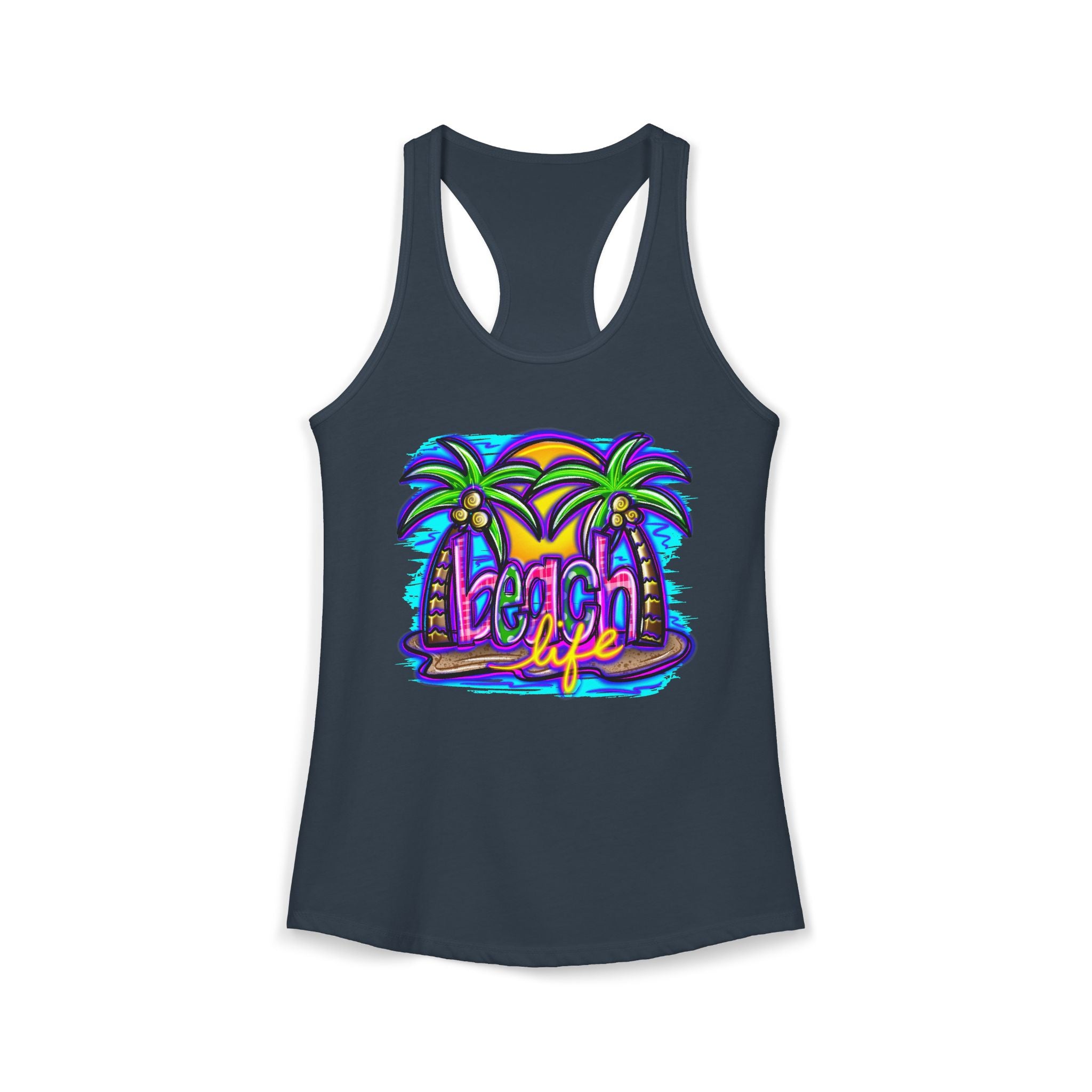 Beach Life Racerback Tank — Women's Beachy Summer Tank Top