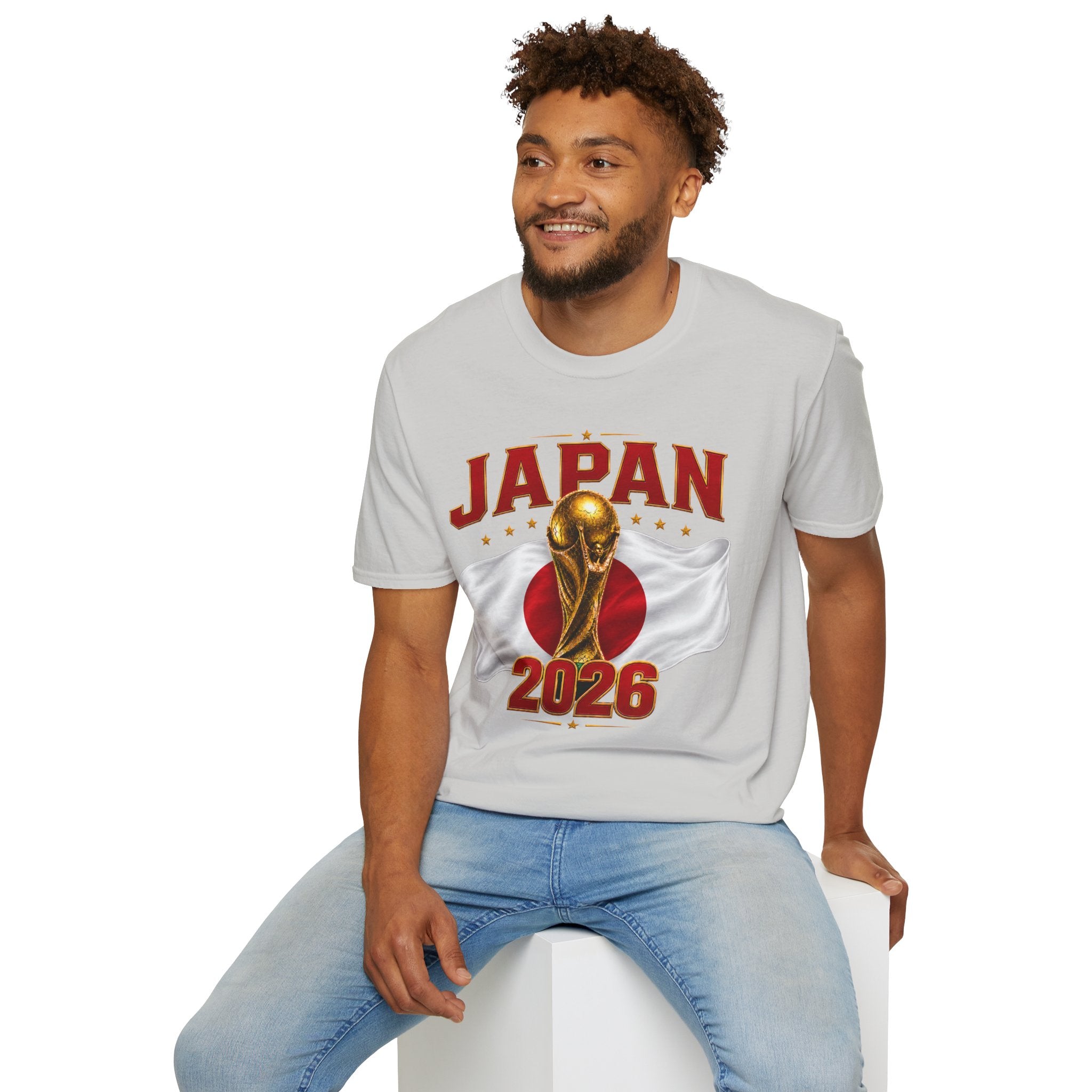 Japan 2026 World Cup T-Shirt — Golden Trophy Soccer Fan Tee