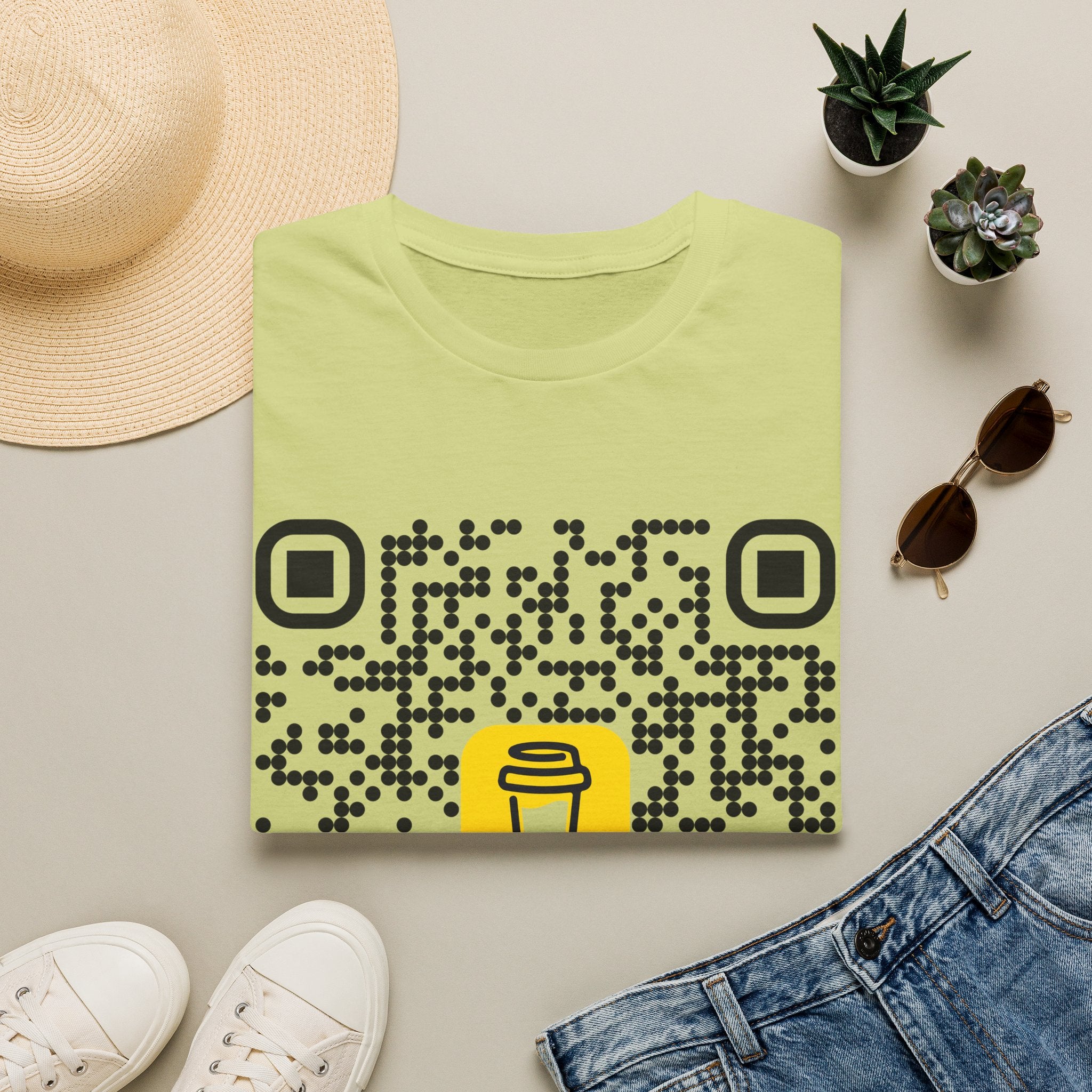 QR Code Coffee Tee — Scan-to-Order Coffee Shop T-Shirt