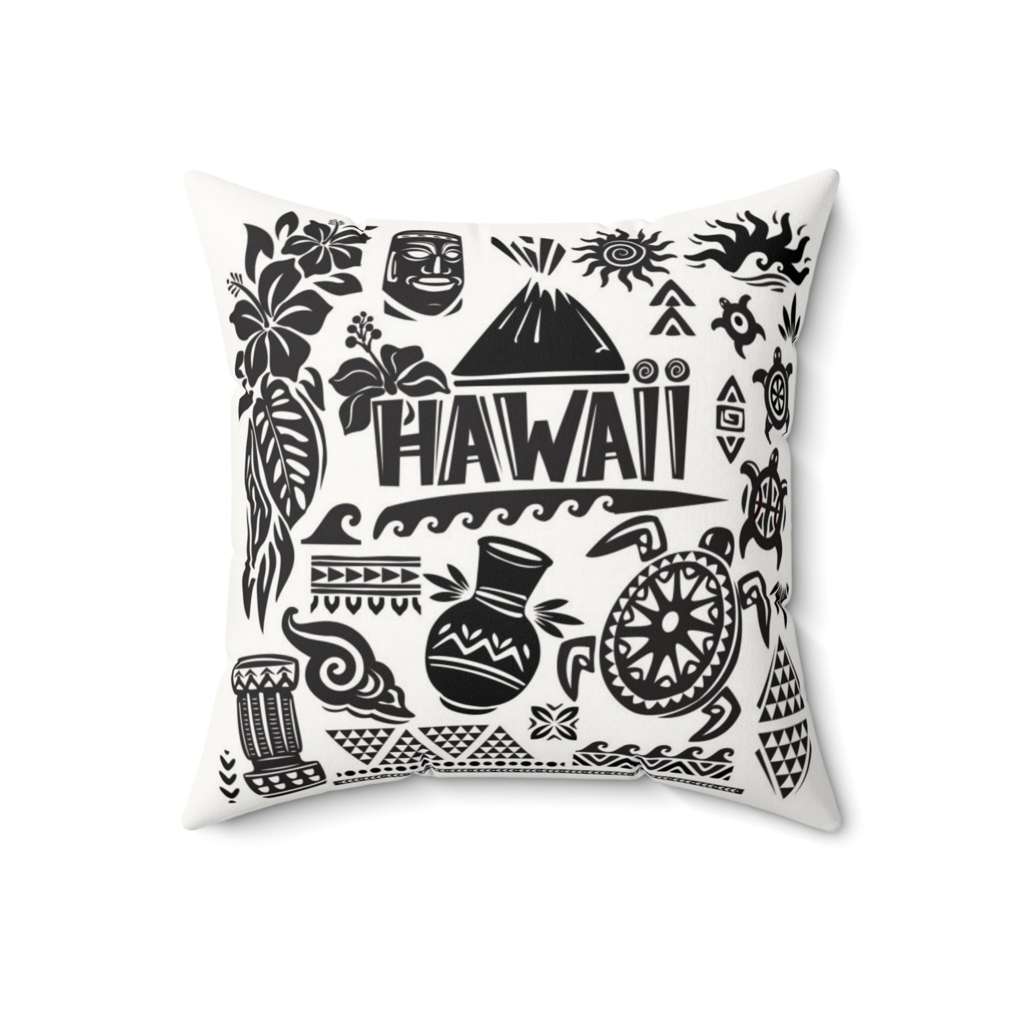 Hawaii Fun Pillow - Faux Suede Square Pillow