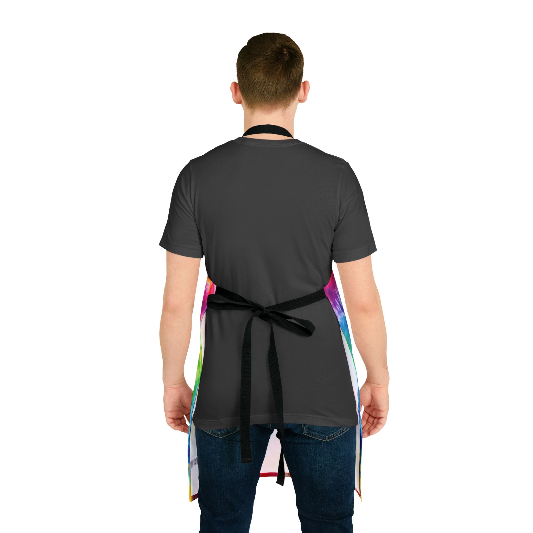 Tie-Dye Colorful Kitchen Apron – Bright Rainbow Cooking & BBQ Apron