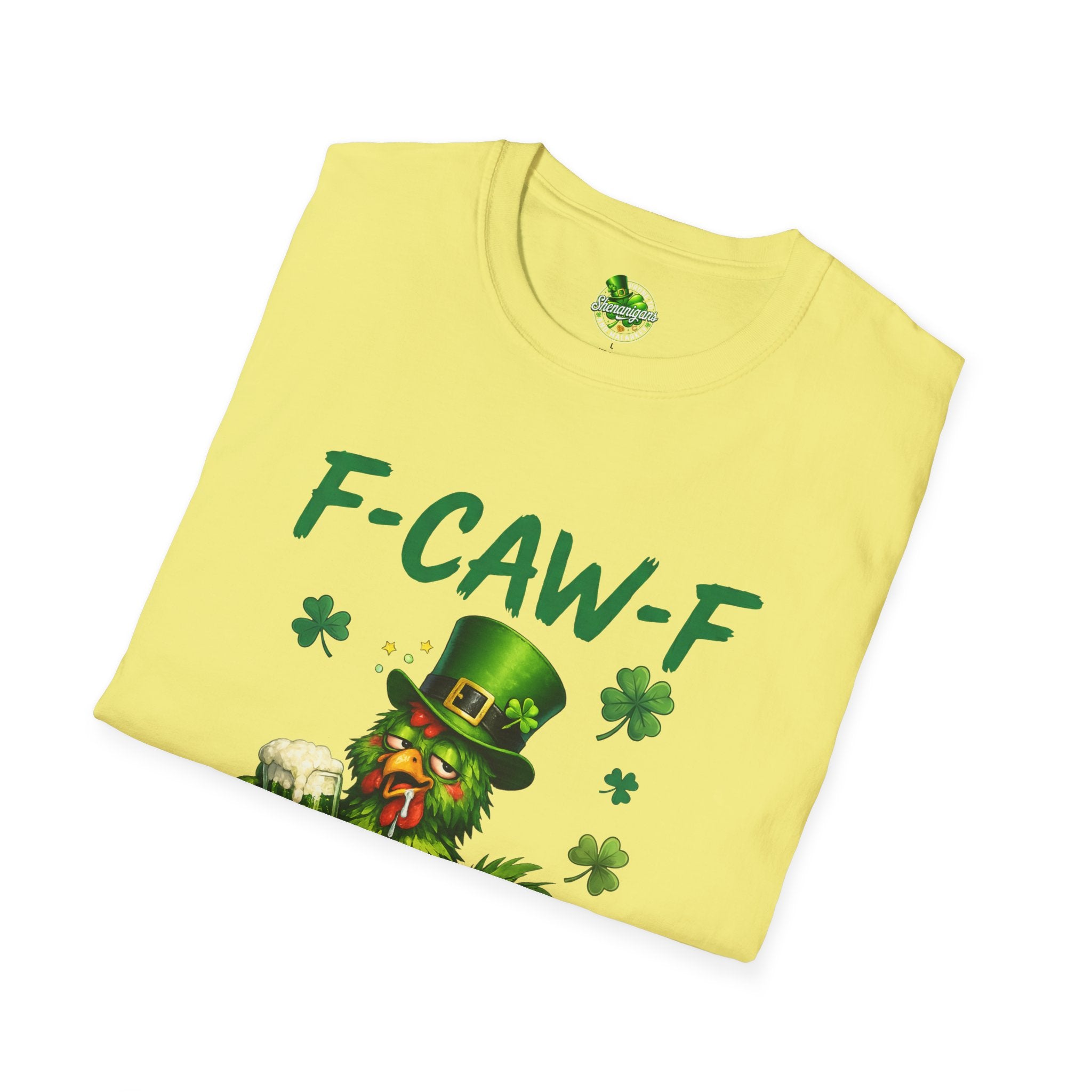 F-CAW-F Leprechaun Chicken T-Shirt | St. Patrick's Day Shamrock Tee
