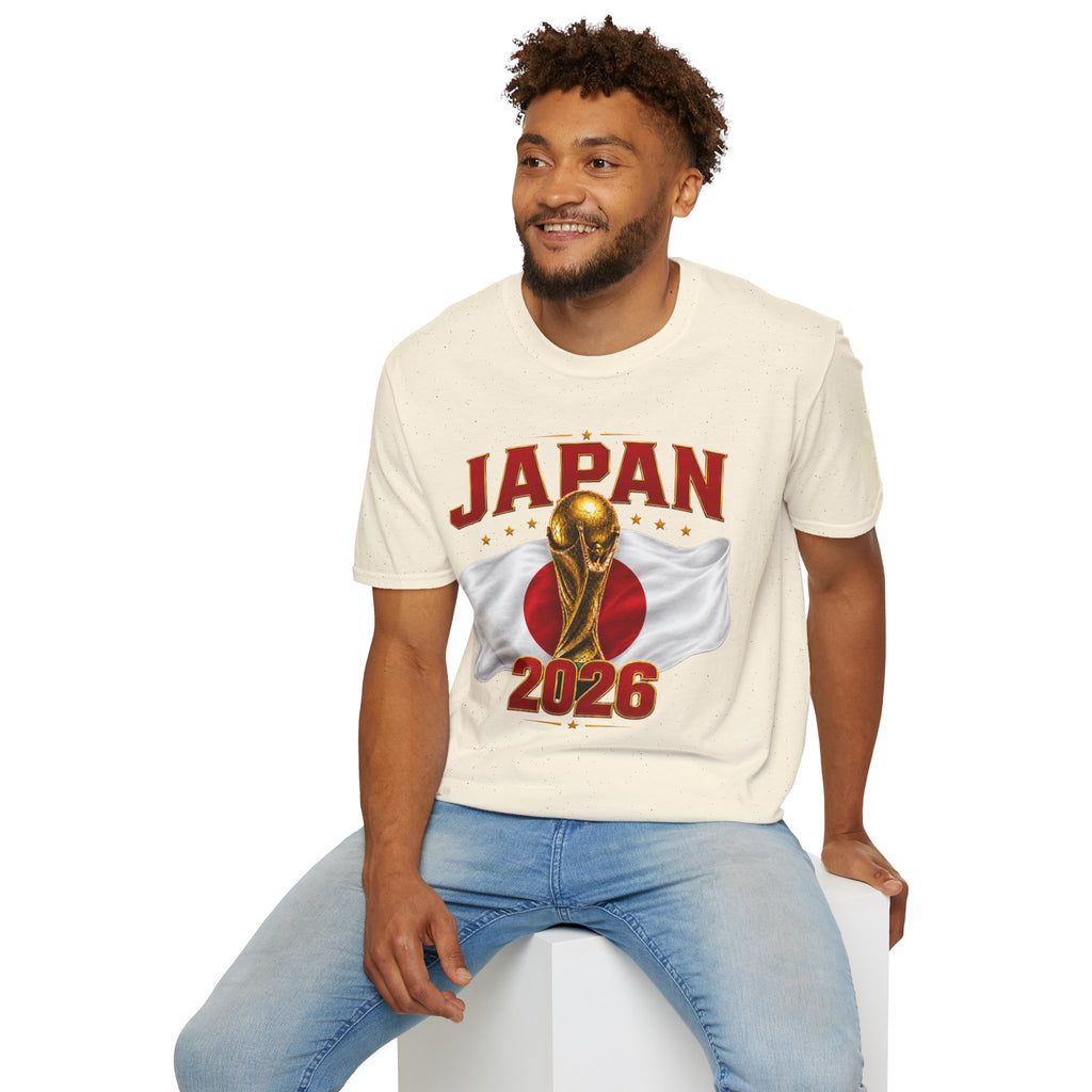 Japan 2026 World Cup T-Shirt — Golden Trophy Soccer Fan Tee