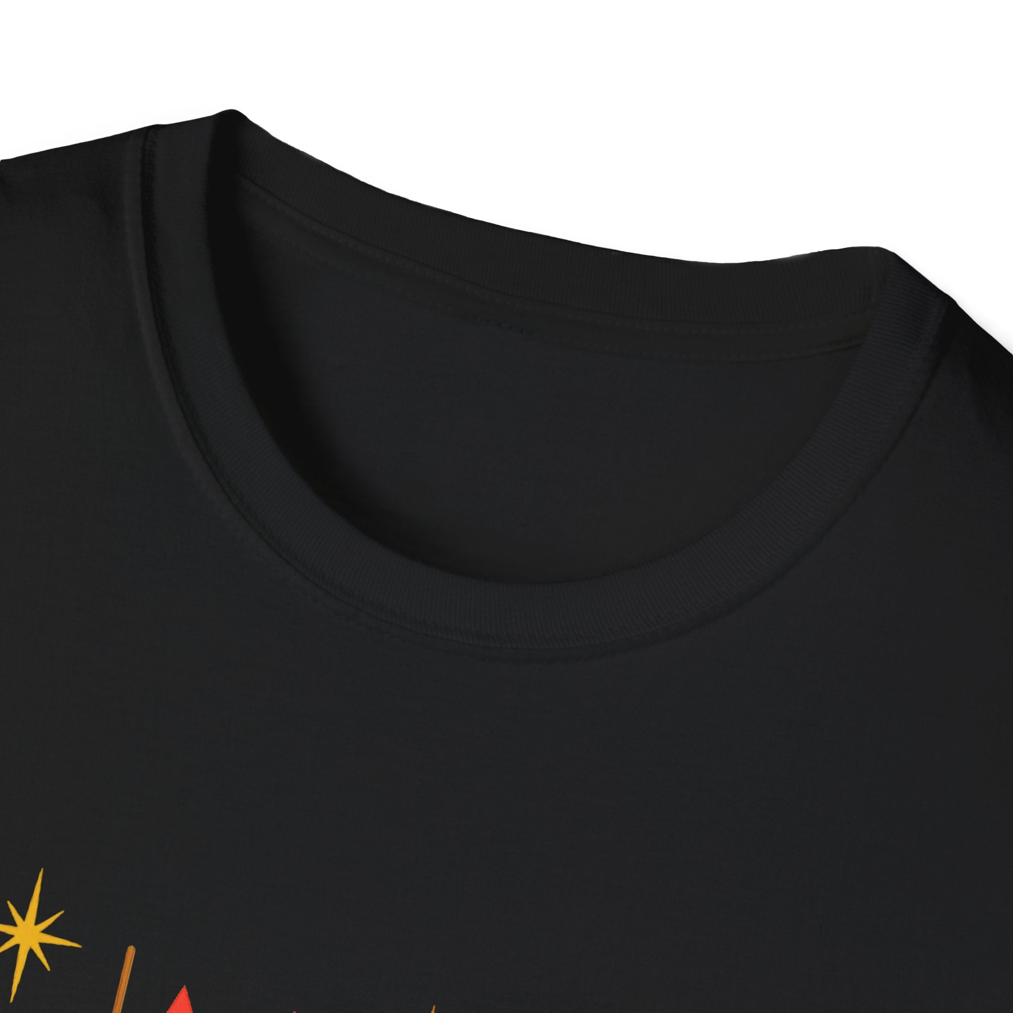 Retro Mid-Century Cats T-Shirt | Colorful Stylized Cat Illustration