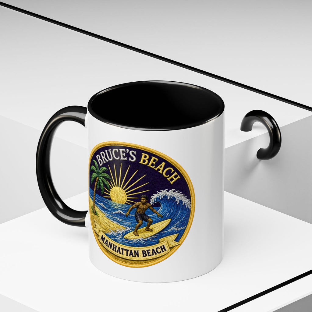 Manhattan Beach Surf Mug — Bruce’s Beach Coffee Cup (11/15oz Accent)