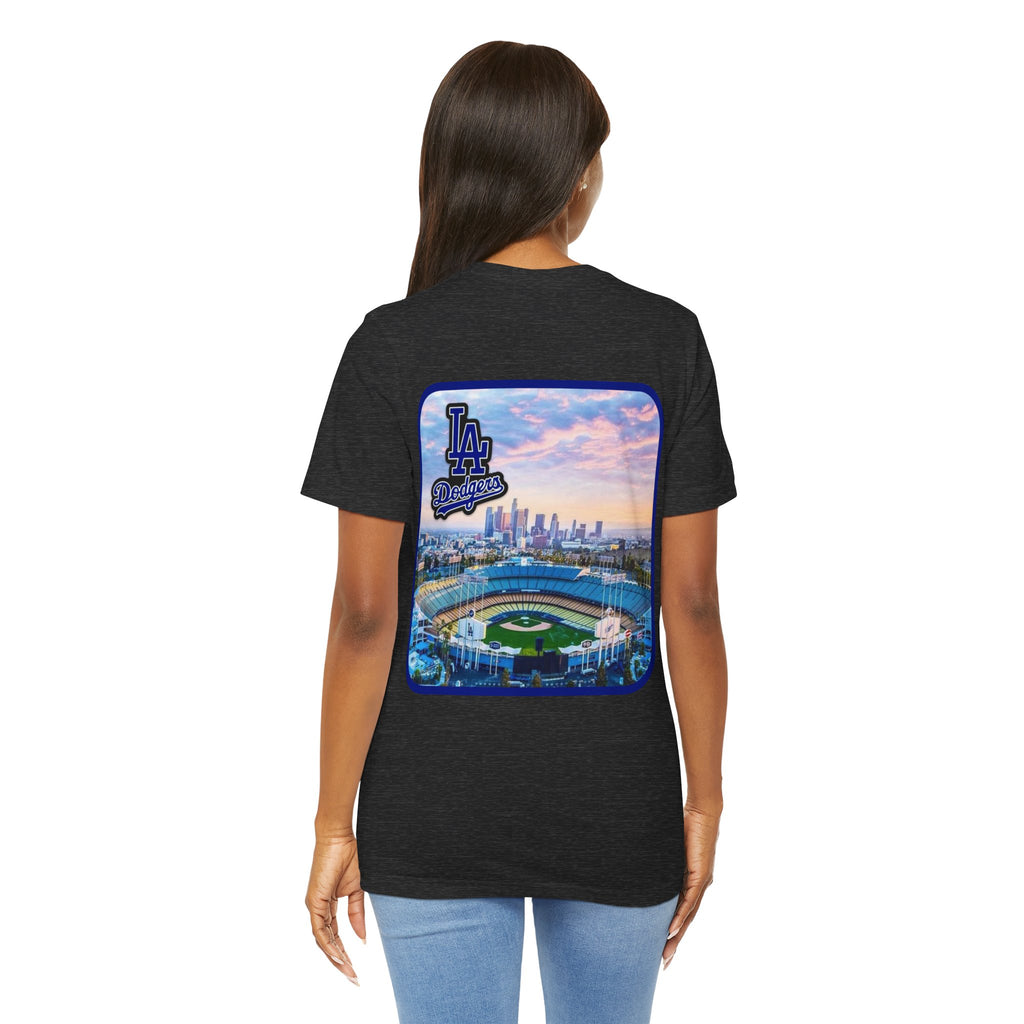 Los Angeles (Front and Back Printing) Mens Womans Jersey Short Sleeve Tee