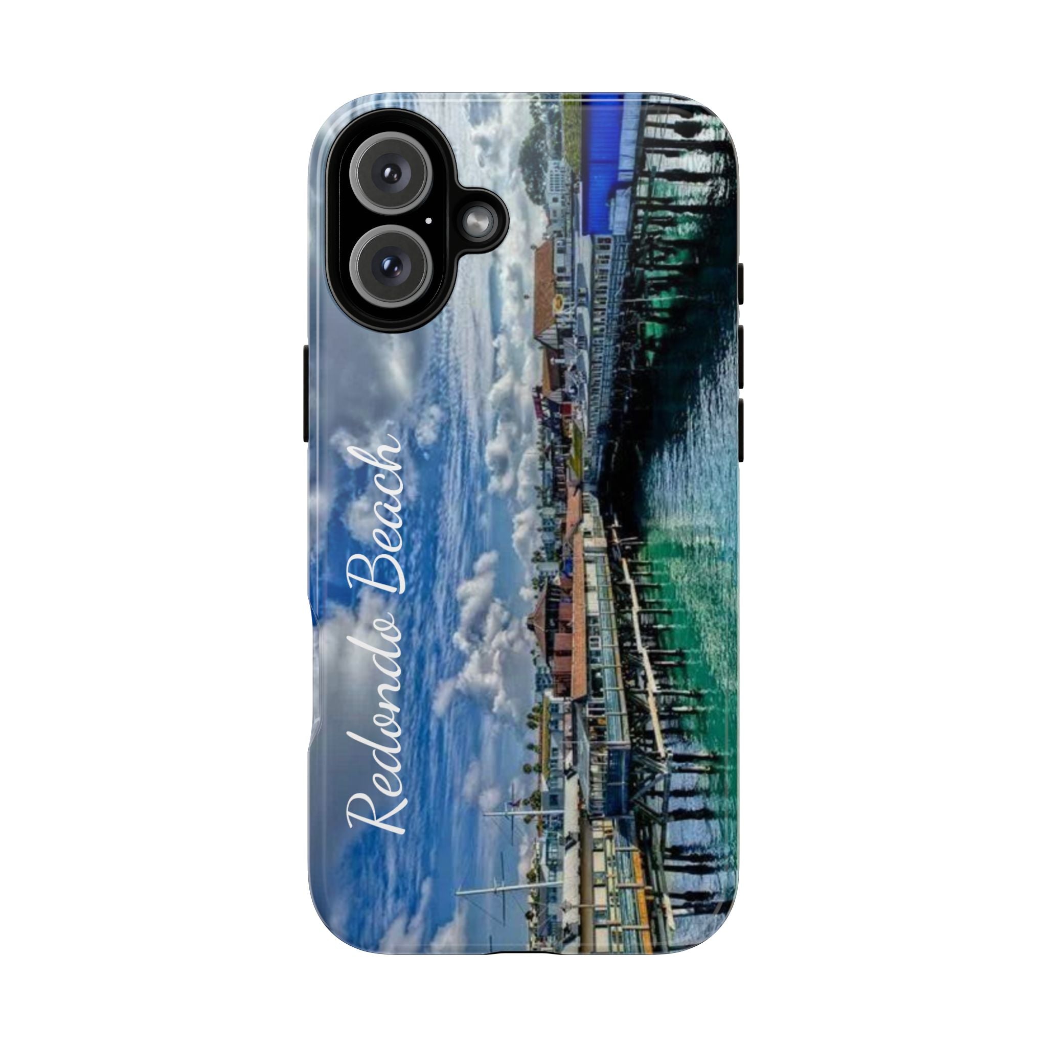 Phone Cases, Redondo Beach California King Harbor Design, Protective Covers, iPhone Accessories, Samsung Accessories, Gift for Travelers
