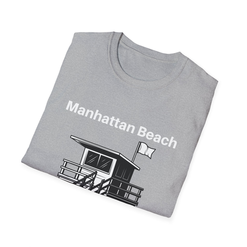 Manhattan Beach Lifeguard Station Men's and Woman's Softstyle T-Shirt