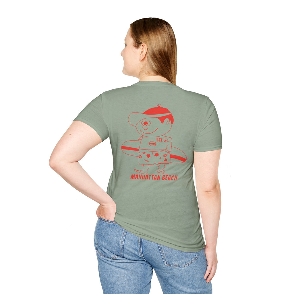 Greasy Lee's  Strand and Marine Old School T-Shirt | Manhattan Beach vintage surfer logo
