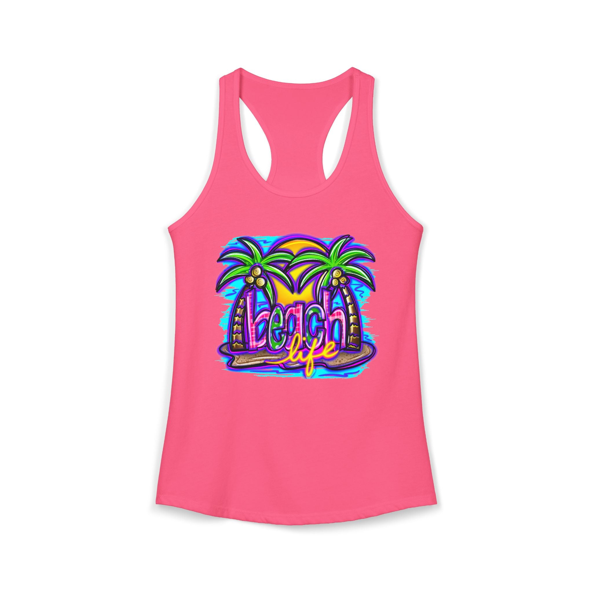 Beach Life Racerback Tank — Women's Beachy Summer Tank Top
