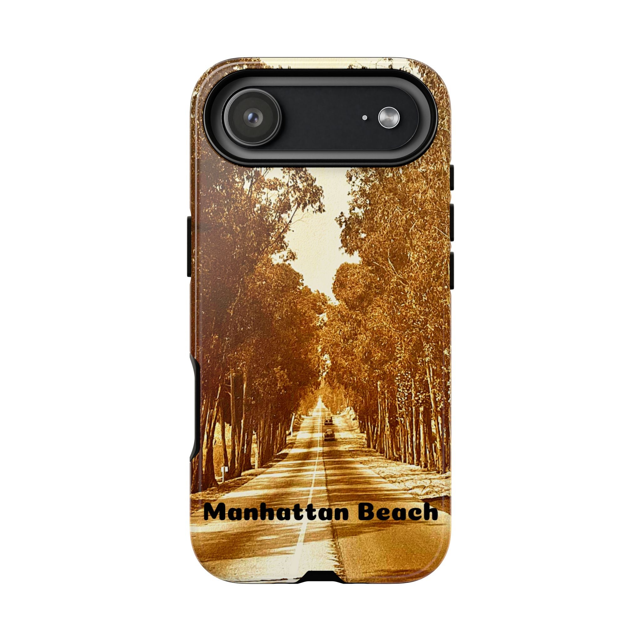 Phone Cases Manhattan Beach Rosecrans Ave Early 60's Tough Cases 90266 California, iPhone Samsung Google Pixel Protective Cover, Vintage