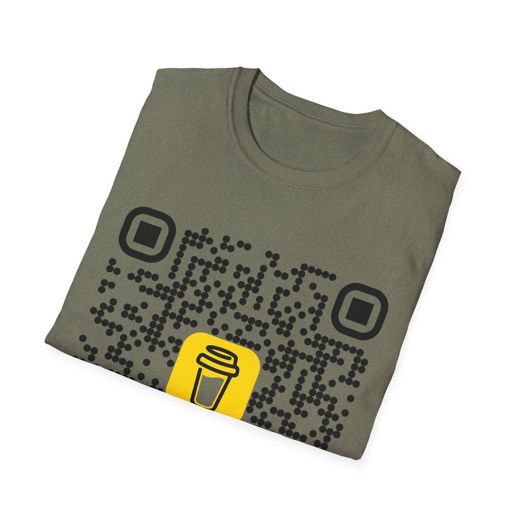QR Code Coffee Tee — Scan-to-Order Coffee Shop T-Shirt