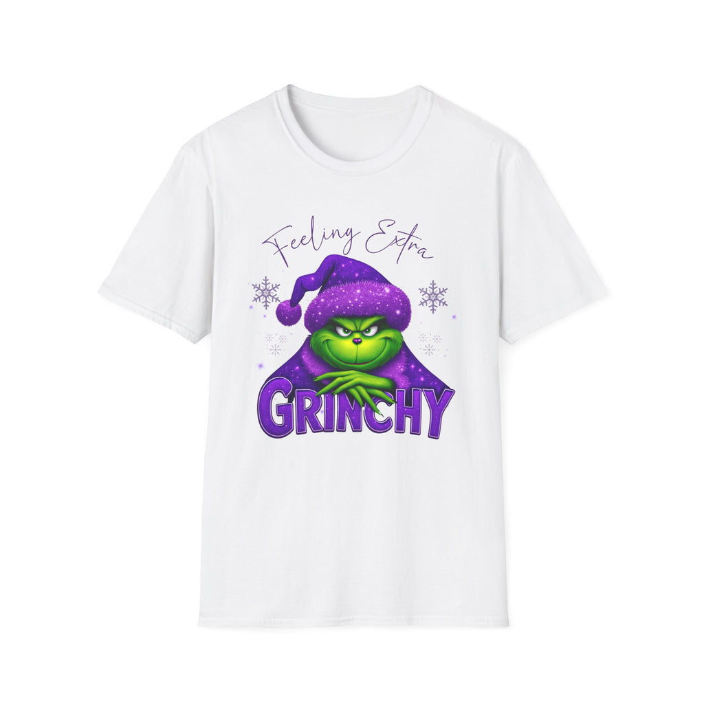 Feeling Extra Grinchy T-Shirt | Grinch Face Holiday Tee