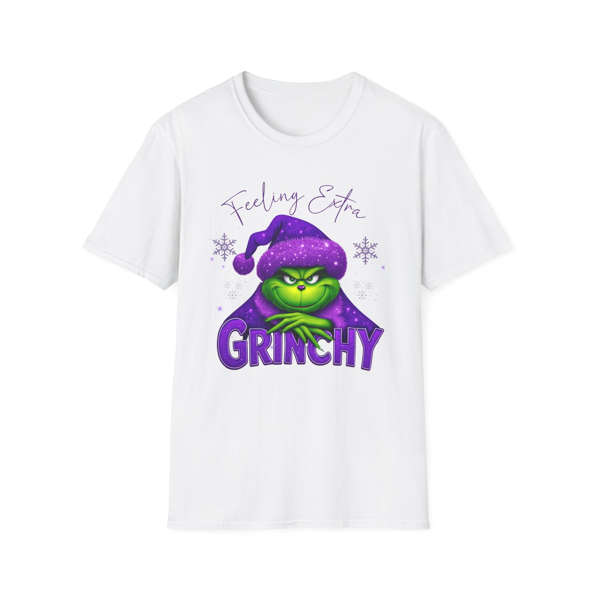 Feeling Extra Grinchy T-Shirt | Grinch Face Holiday Tee
