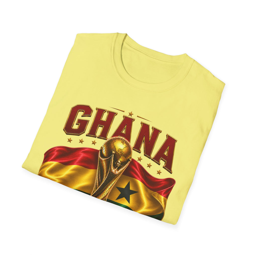 Ghana 2026 World Cup T-Shirt — Flag & Trophy Football Fan Tee