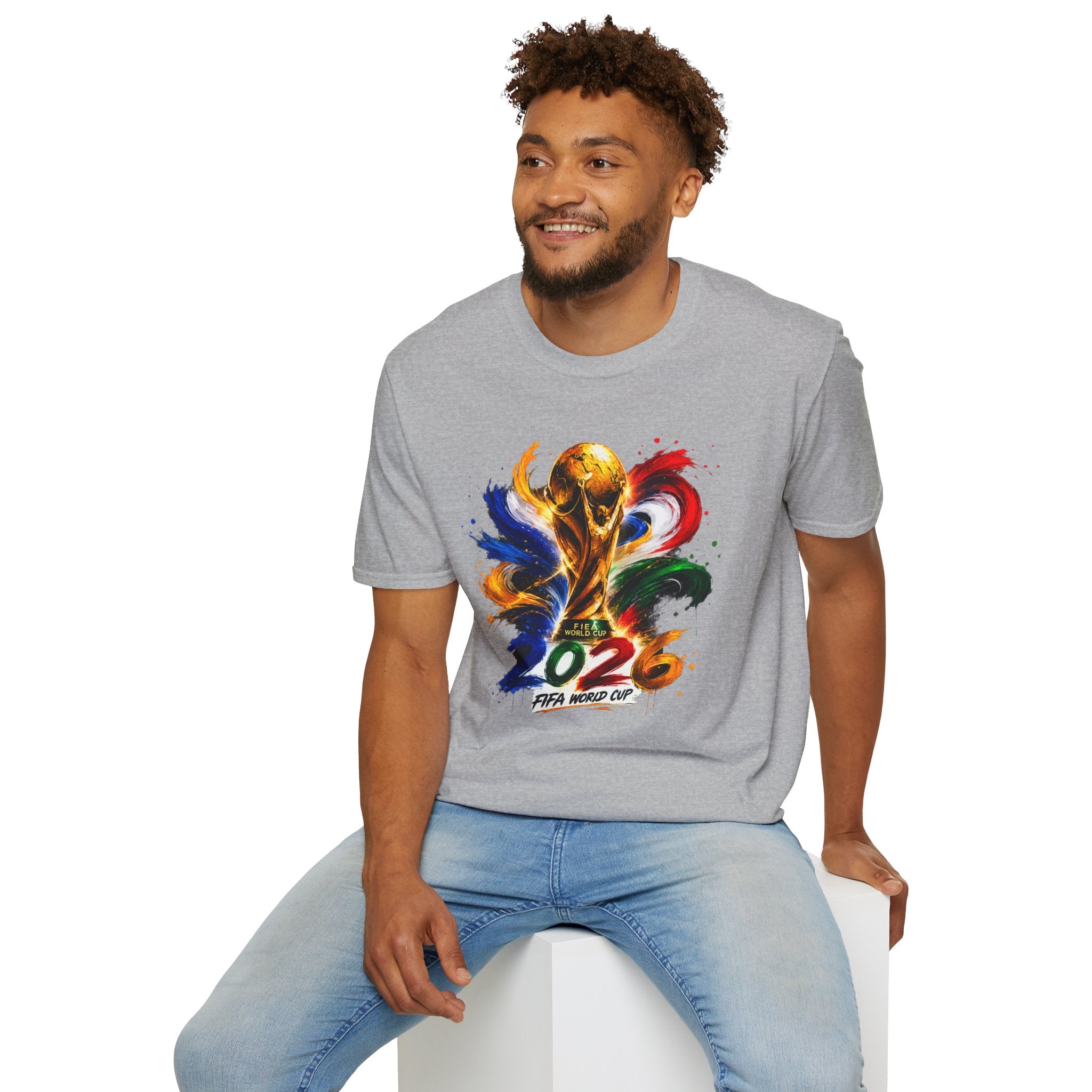 World Cup 2026 T-Shirt — Colorful FIFA Trophy Graphic