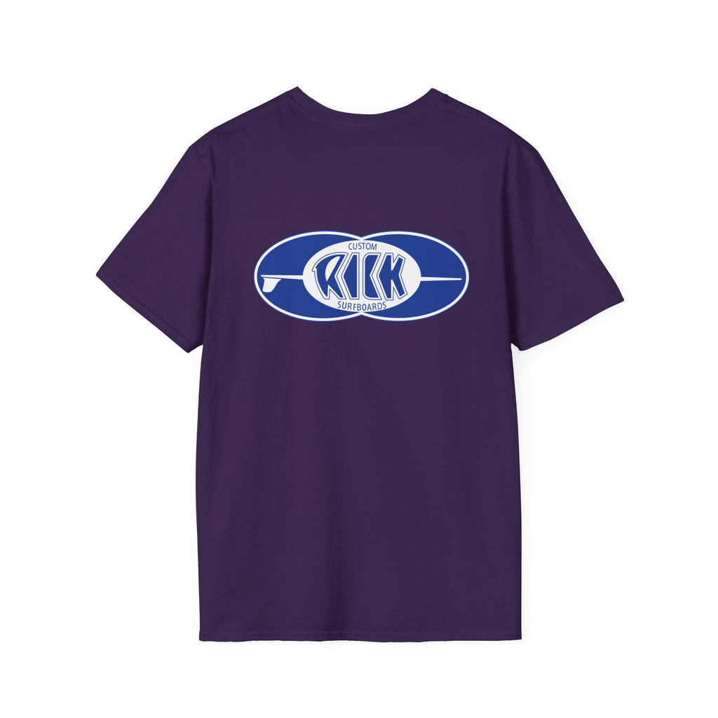 Rick Surfboards Unisex Softstyle T-Shirt Old School Hermosa Beach