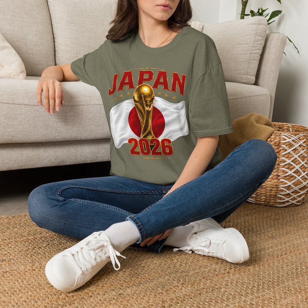 Japan 2026 World Cup T-Shirt — Golden Trophy Soccer Fan Tee