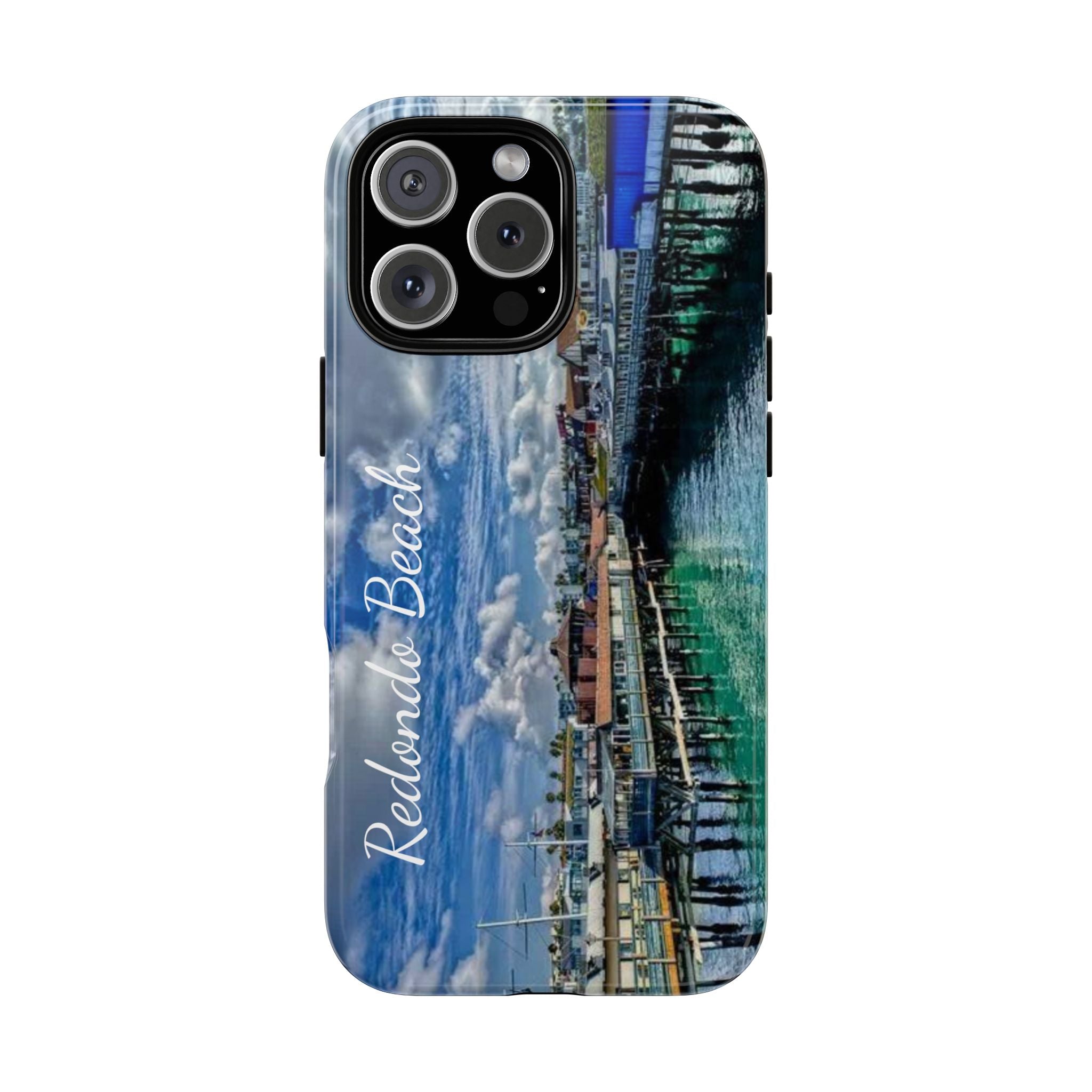 Phone Cases, Redondo Beach California King Harbor Design, Protective Covers, iPhone Accessories, Samsung Accessories, Gift for Travelers