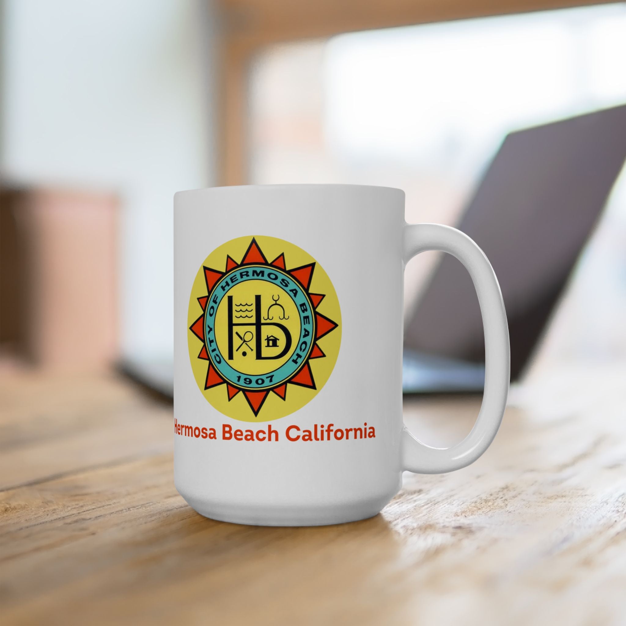 Hermosa Beach California Ceramic Mug 15oz