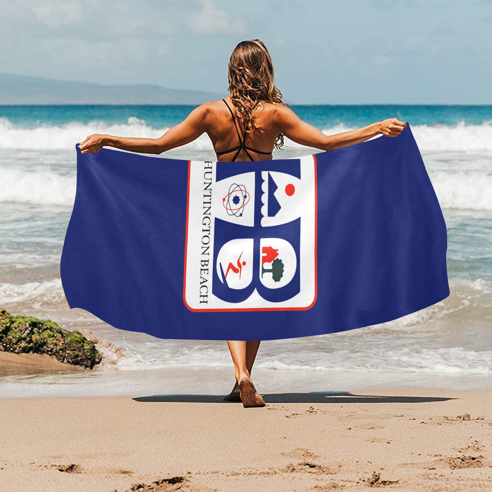 Huntington Beach  California Towel Suede  31.5"x 71"