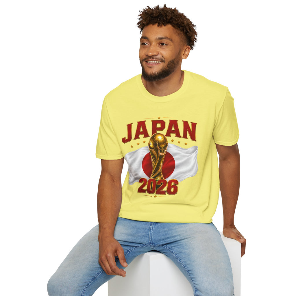 Japan 2026 World Cup T-Shirt — Golden Trophy Soccer Fan Tee