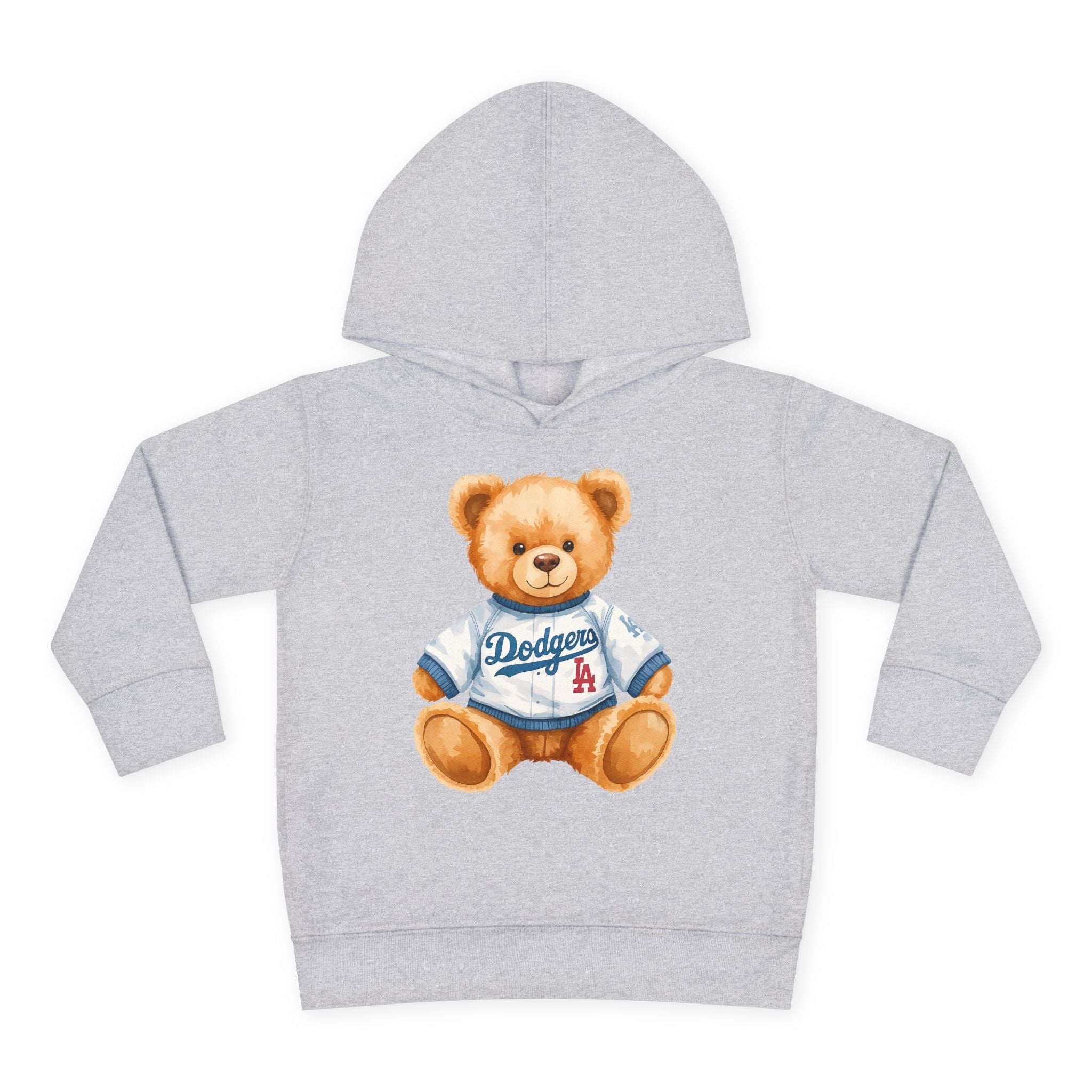 Teddy Bear in Jersey Hoodie | Toddler Pullover Fleece