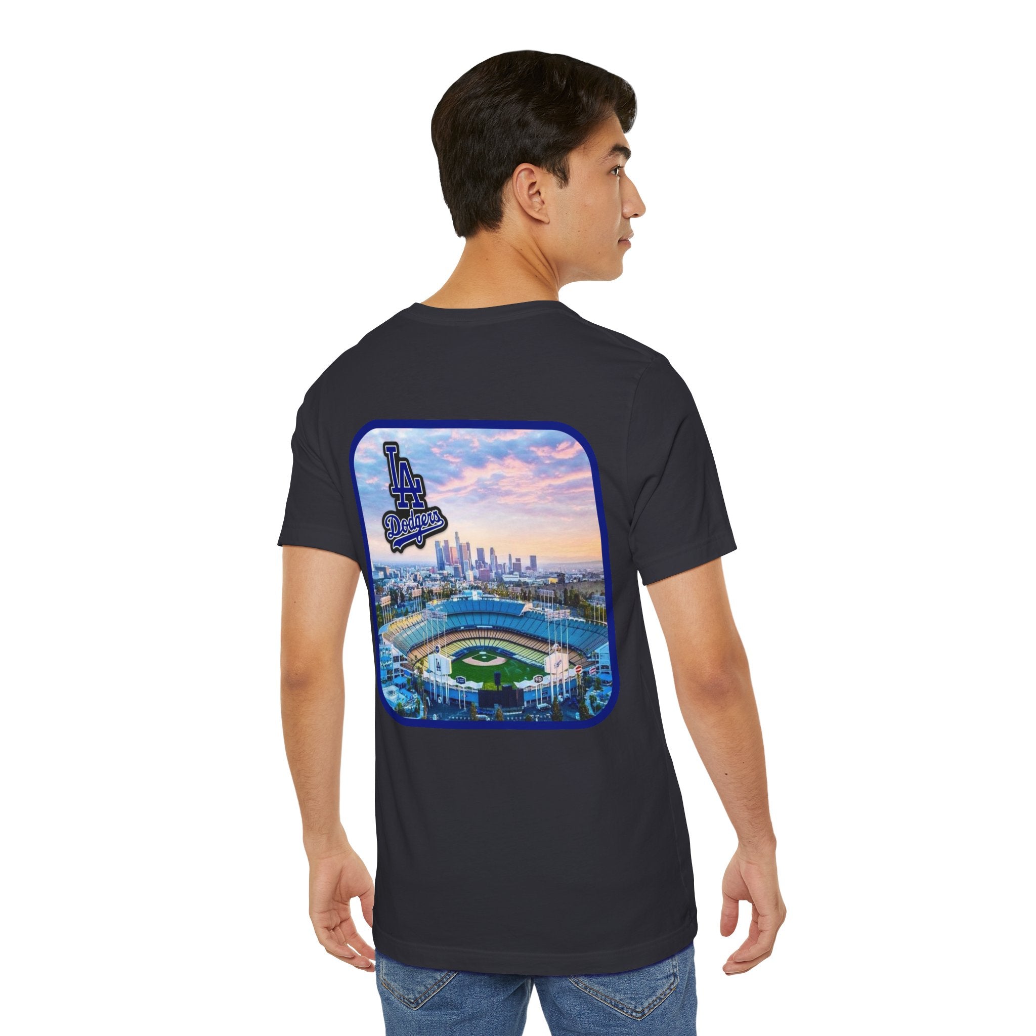 Los Angeles (Front and Back Printing) Mens Womans Jersey Short Sleeve Tee