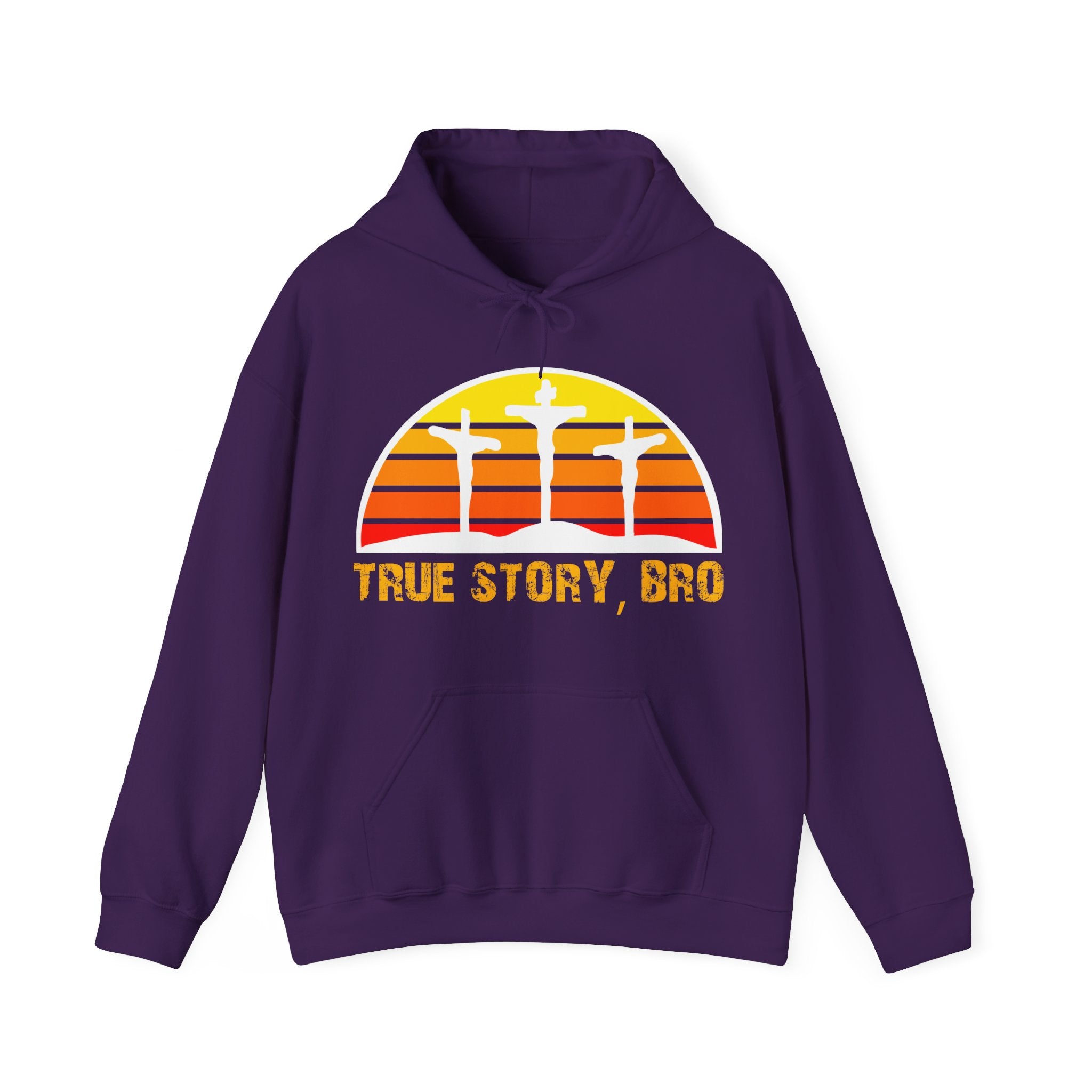 True Story Bro - Printed Both Sides) Unisex Heavy Blend Hooded Sweatshirt