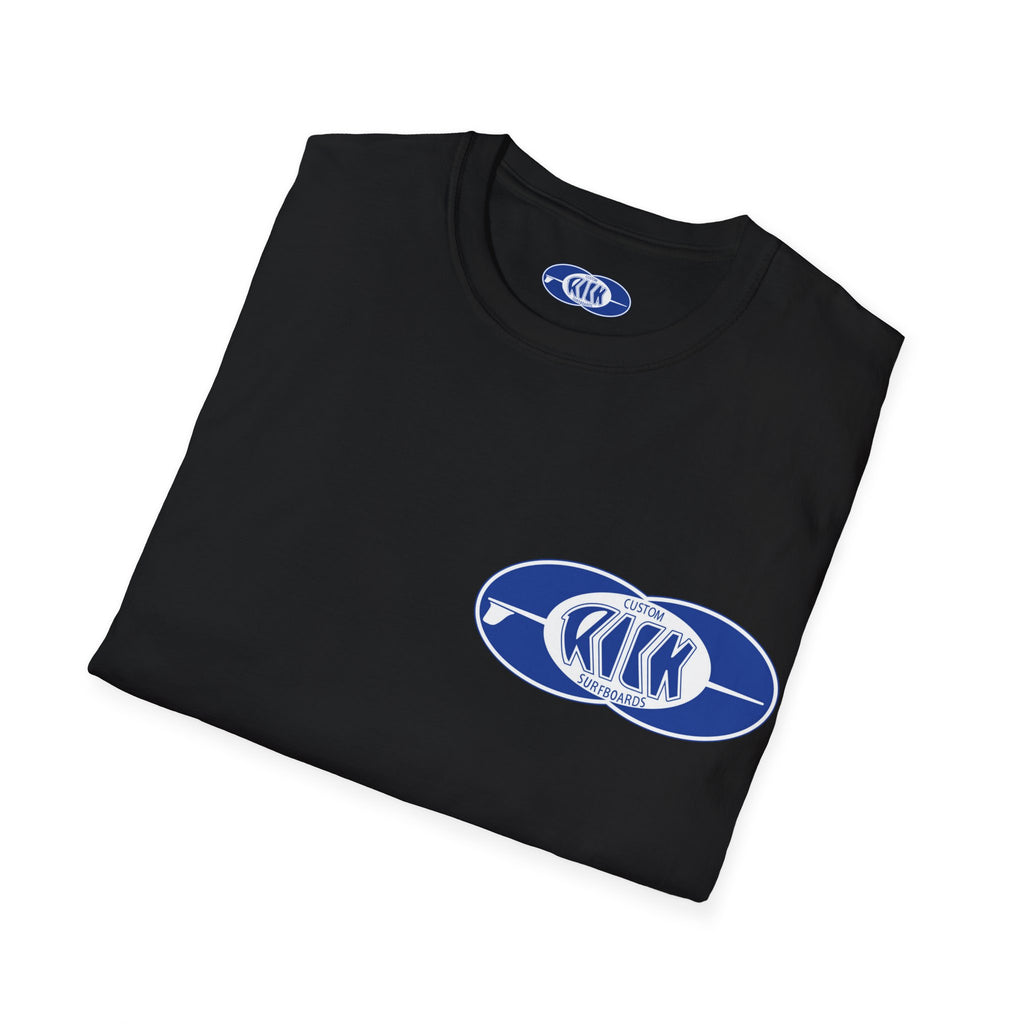 Rick Surfboards Graphic T-Shirt — Printed Front & Back (Multiple Colors)