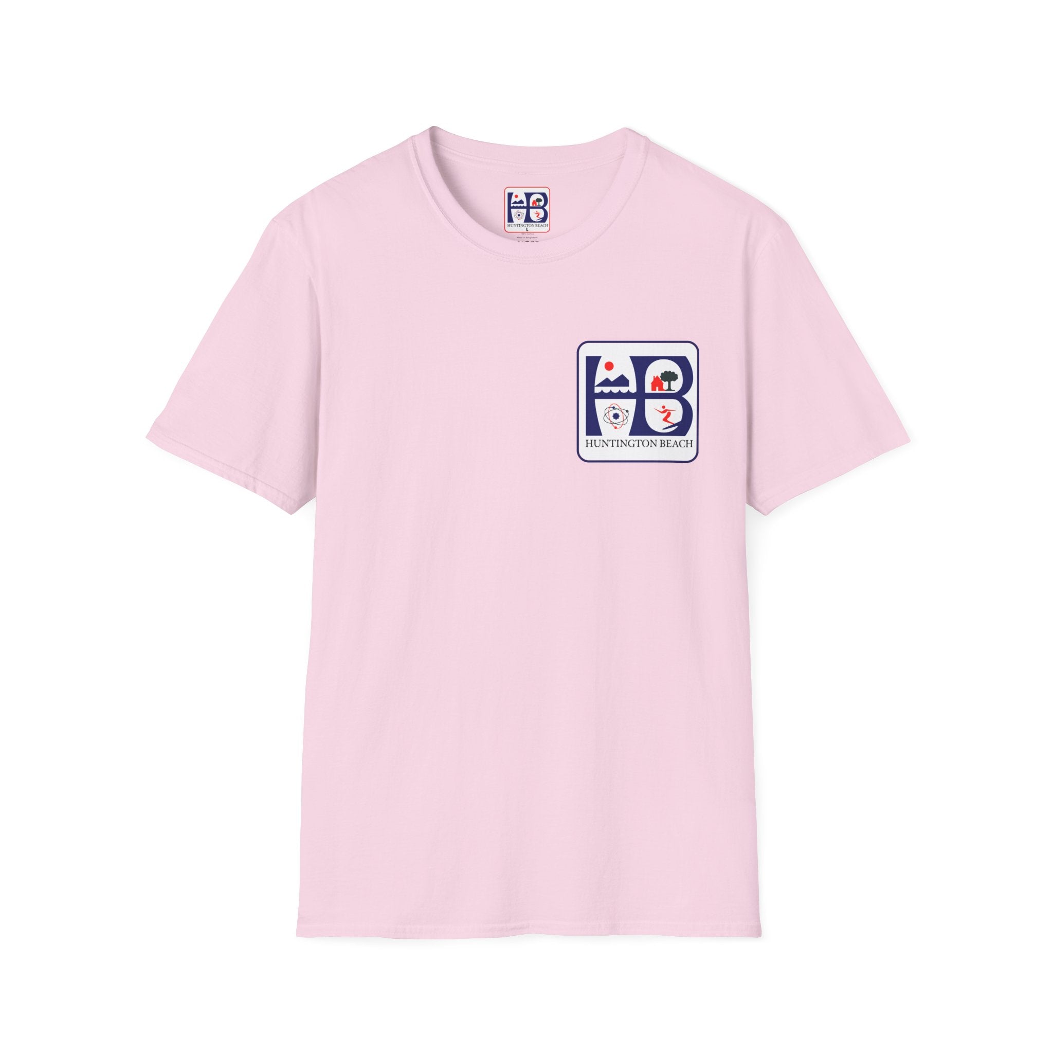 Huntington Beach Retro Logo T-Shirt — HB Surf & Sunset Tee (printed 3 side)