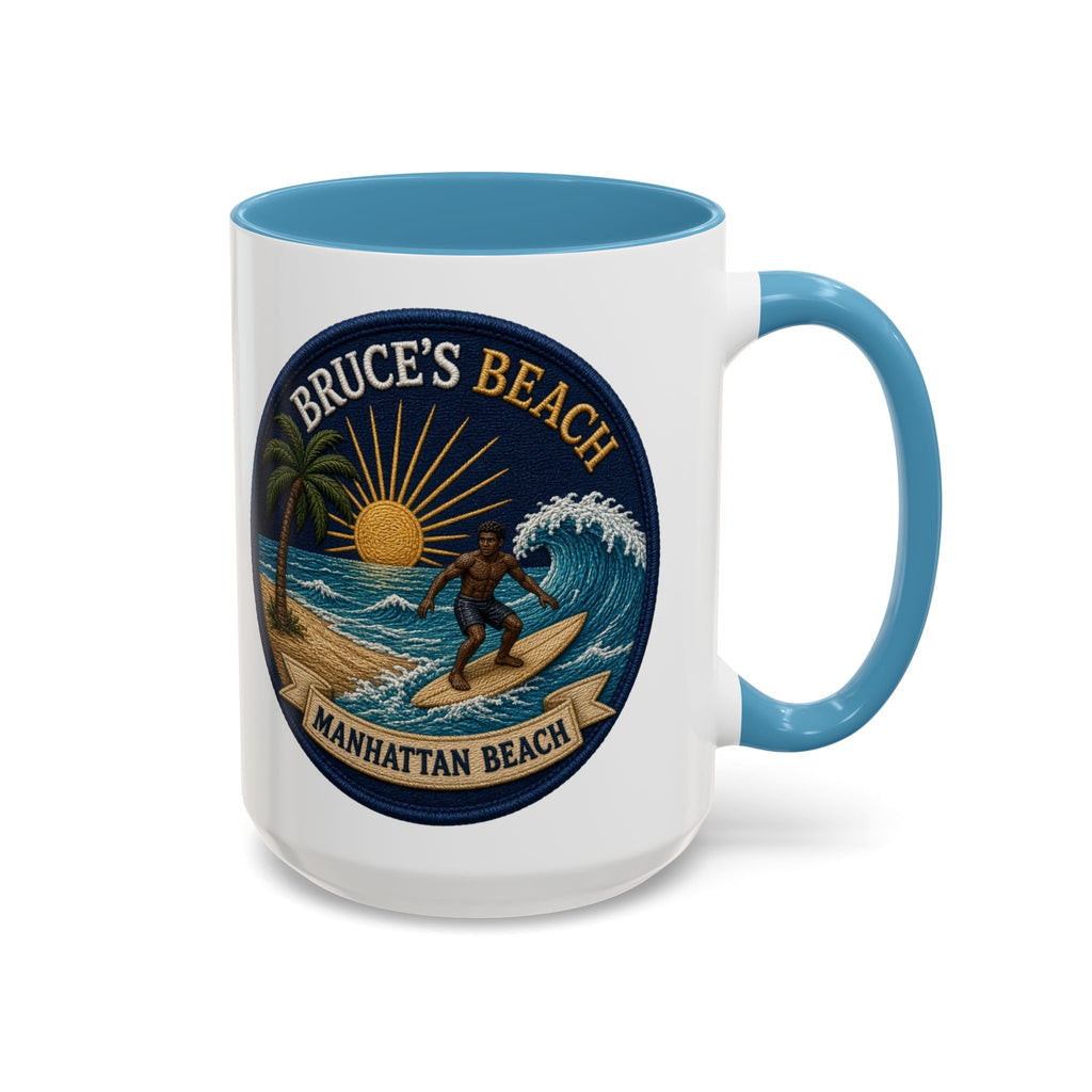 Bruce's Beach Manhattan Beach Surf Mug – Accent Coffee Cup (11/15oz)
