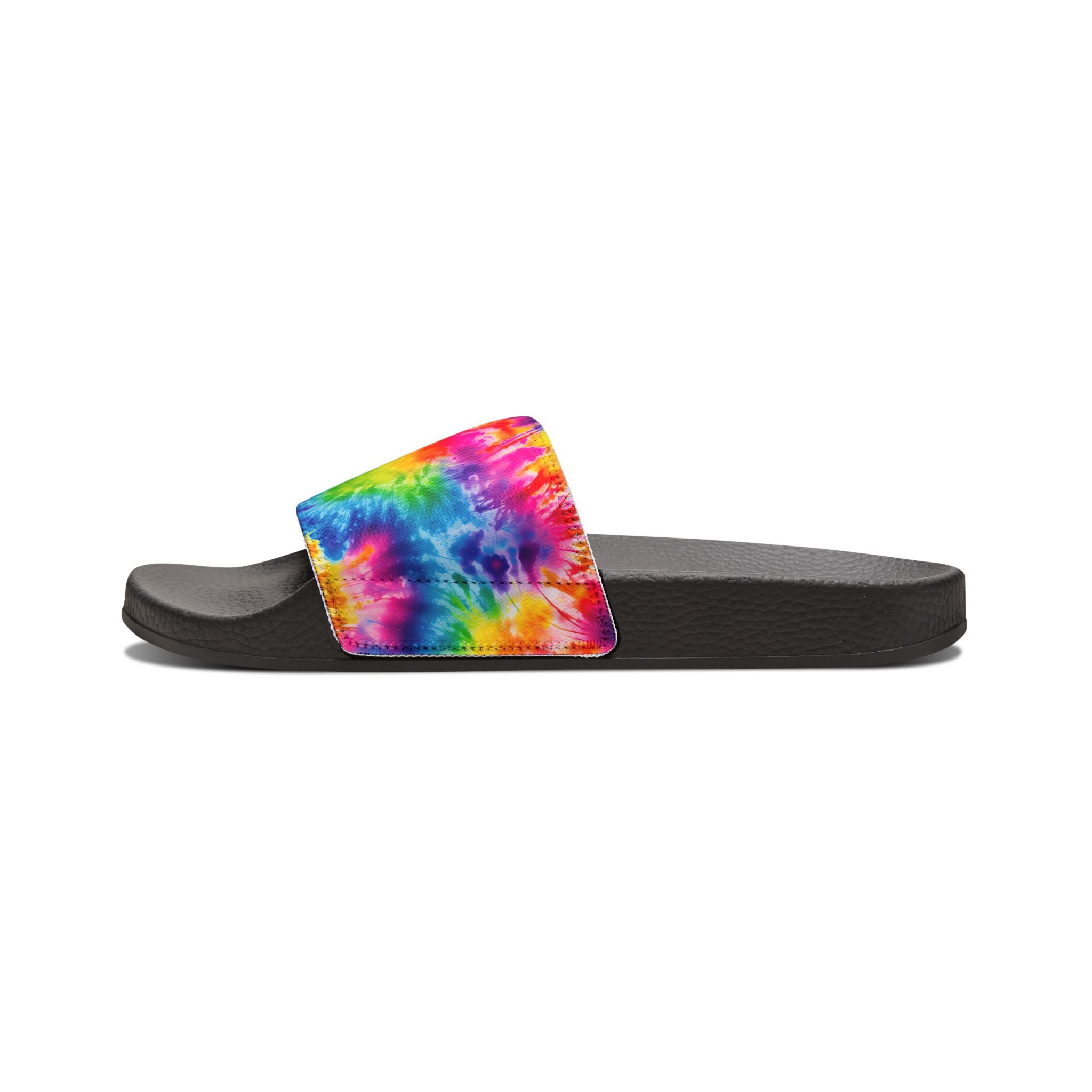 Youth Tie-Dye Slide Sandals — Removable Strap Kids Beach & Pool Slides