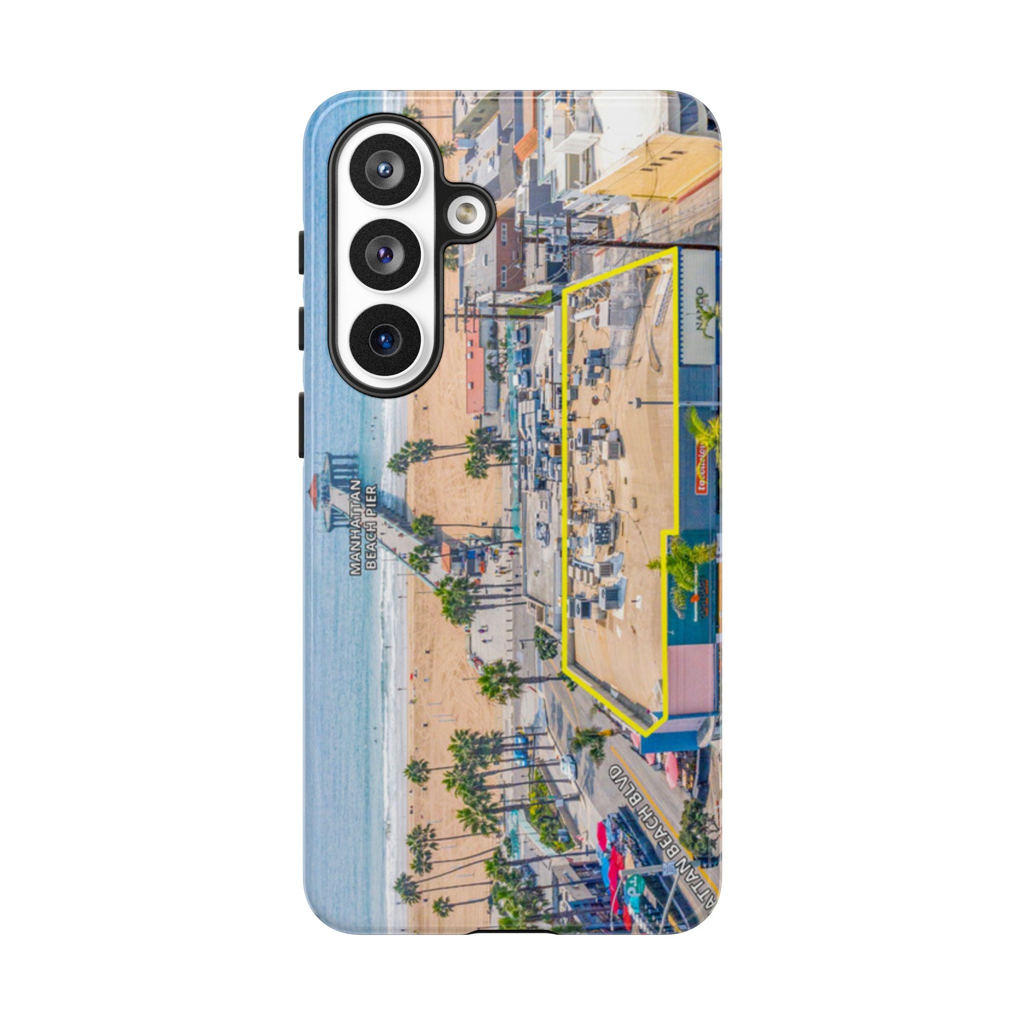Phone Cases, Manhattan Beach California iPhone Samsung Google Tough Cases, Beach Lovers Gifts, Coastal Accessories, Ocean Phone Covers,
