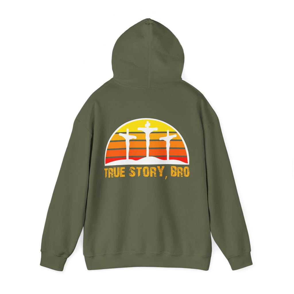 True Story Bro - Printed Both Sides) Unisex Heavy Blend Hooded Sweatshirt