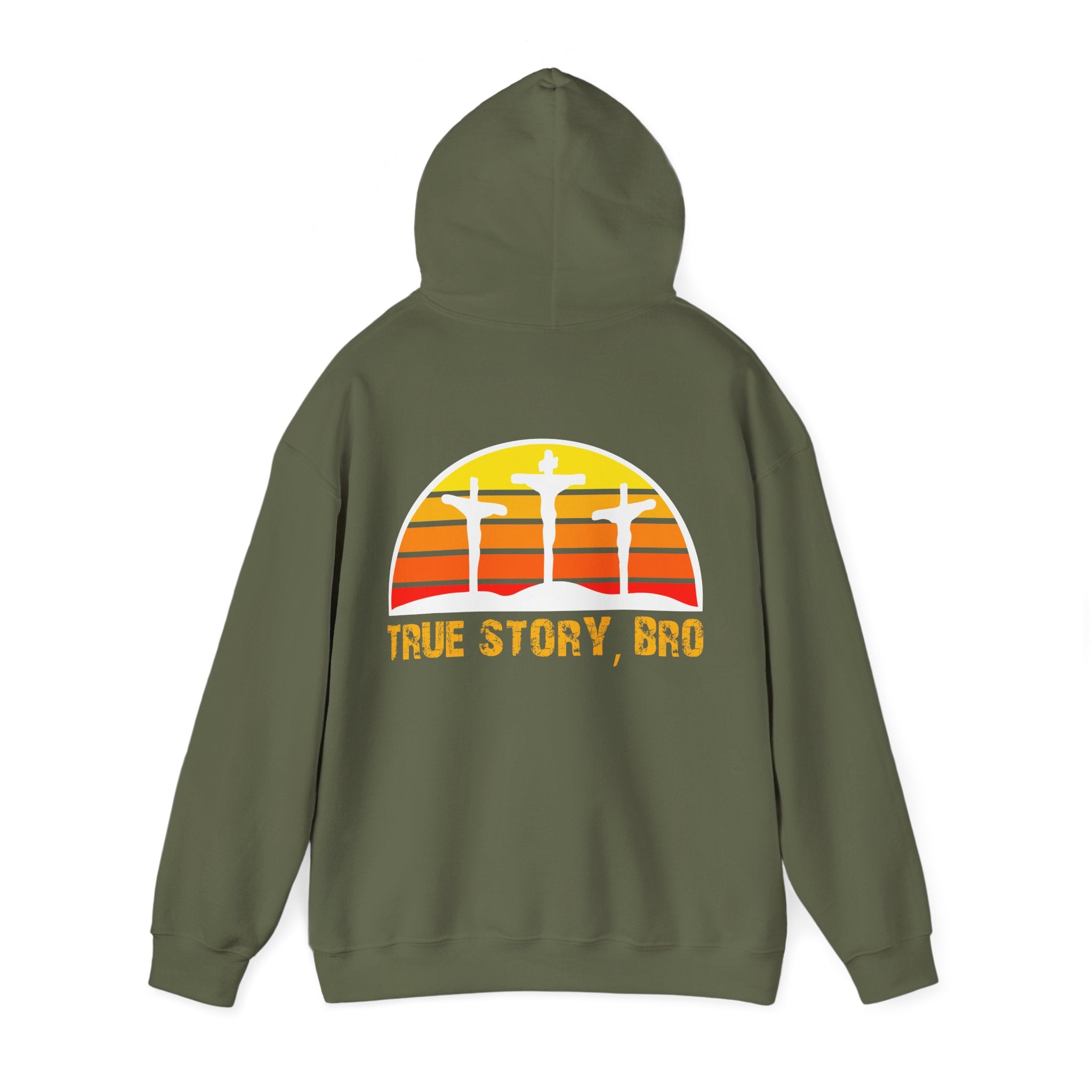 True Story Bro - Printed Both Sides) Unisex Heavy Blend Hooded Sweatshirt