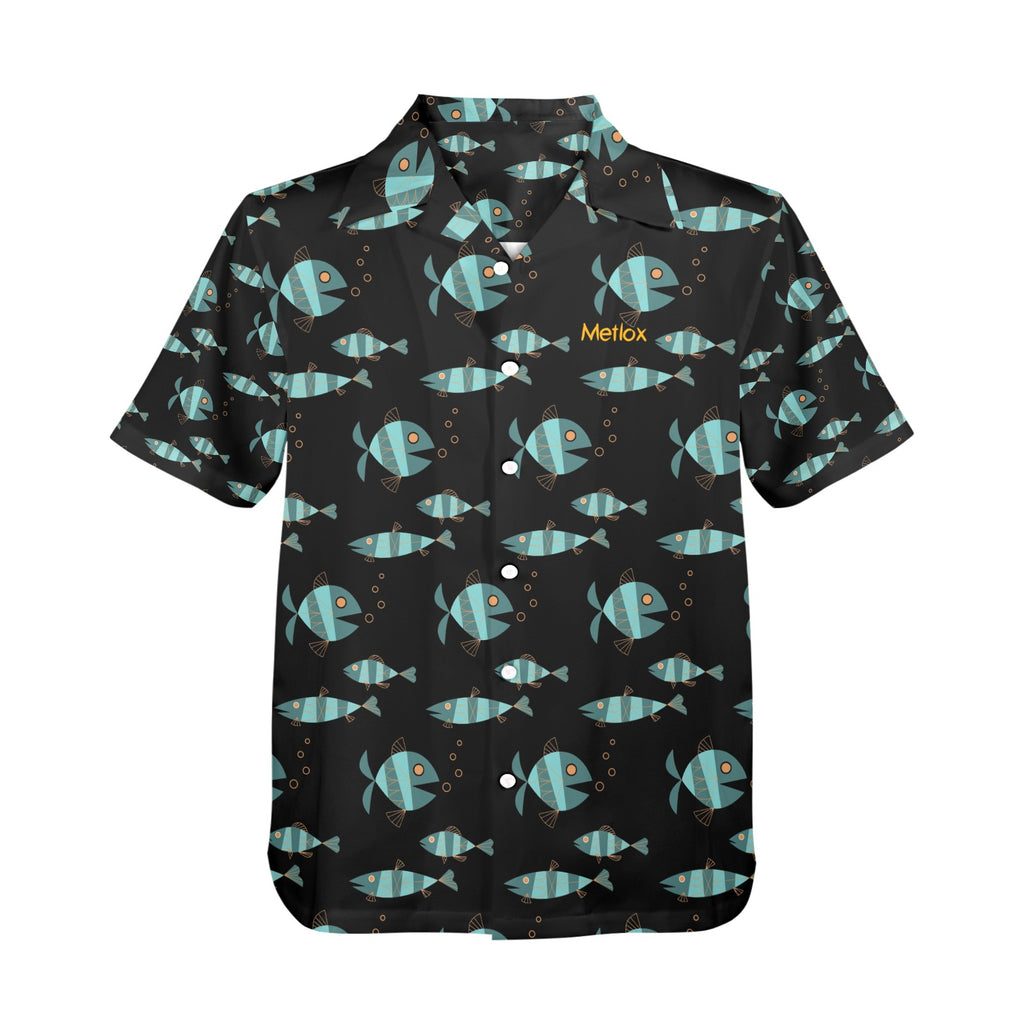 Metlox Pottery Manhattan Beach Old School Men's All Over Print Shirt Made In USA Ships to USA Only