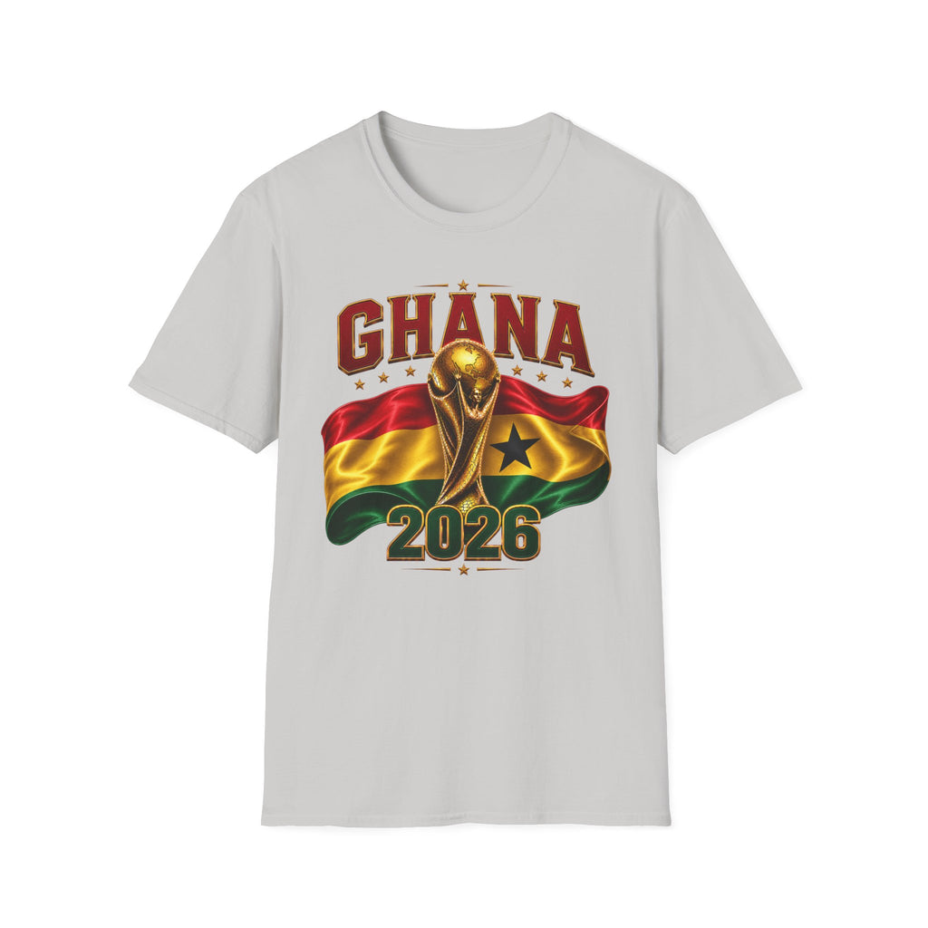 Ghana 2026 World Cup T-Shirt — Flag & Trophy Football Fan Tee