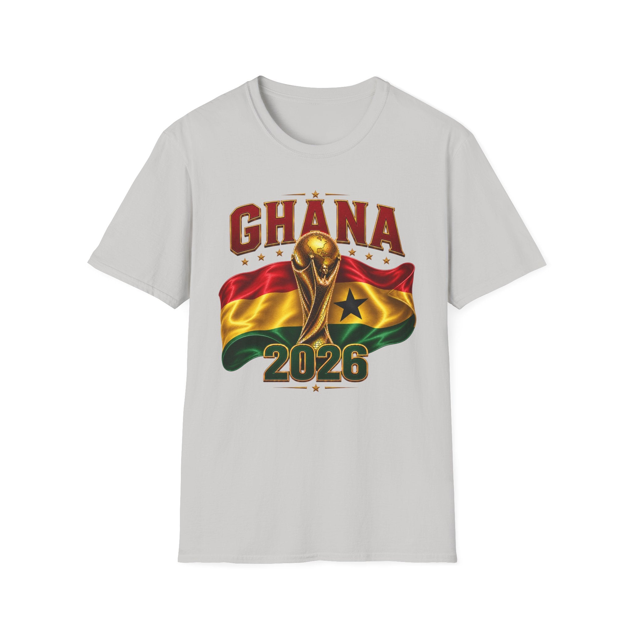 Ghana 2026 World Cup T-Shirt — Flag & Trophy Football Fan Tee