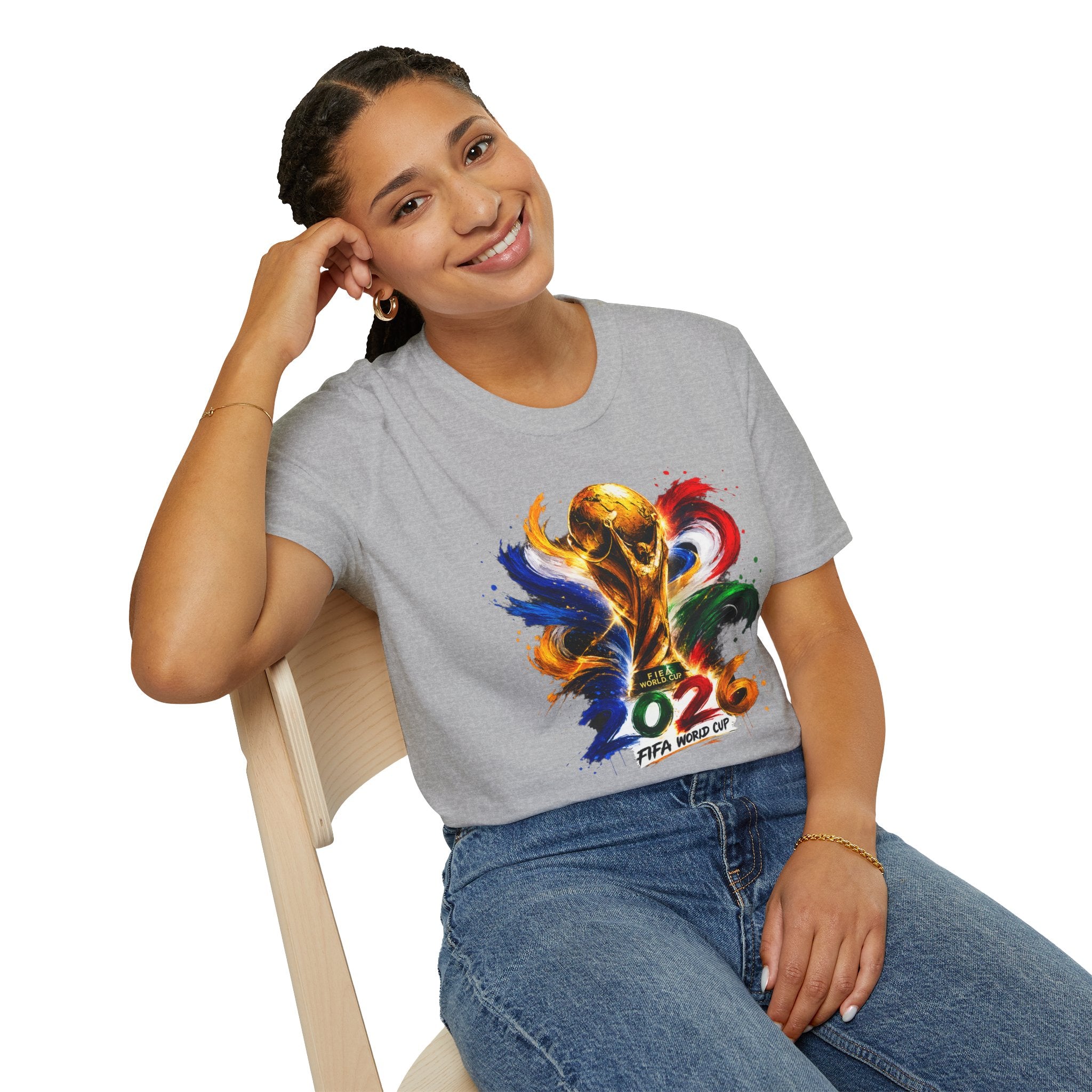 World Cup 2026 T-Shirt — Colorful FIFA Trophy Graphic