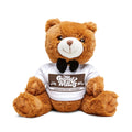 Orville and Wilburs Manhattan Beach IYKYK Teddy Bear with T-Shirt Plush Toy | Bow Tie, Graphic Tee