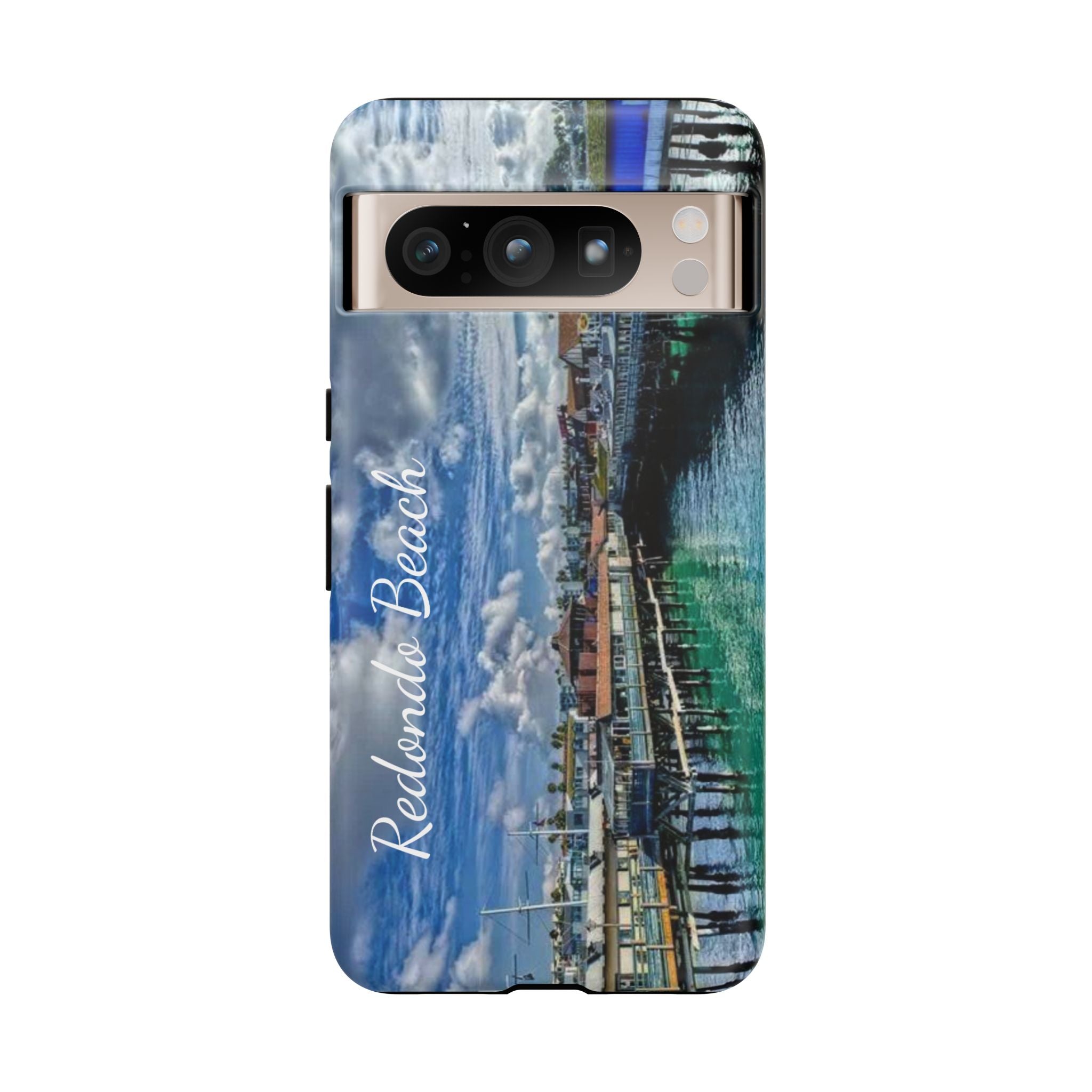 Phone Cases, Redondo Beach California King Harbor Design, Protective Covers, iPhone Accessories, Samsung Accessories, Gift for Travelers